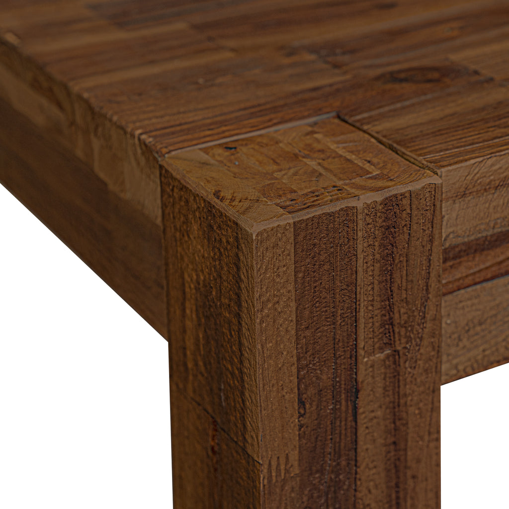 East West Furniture LMLA7-N8-05 7 Piece Kitchen Table Set Consist of a Rectangle Rustic Wood Dining Table and 6 Grey Linen Fabric Parson Dining Chairs