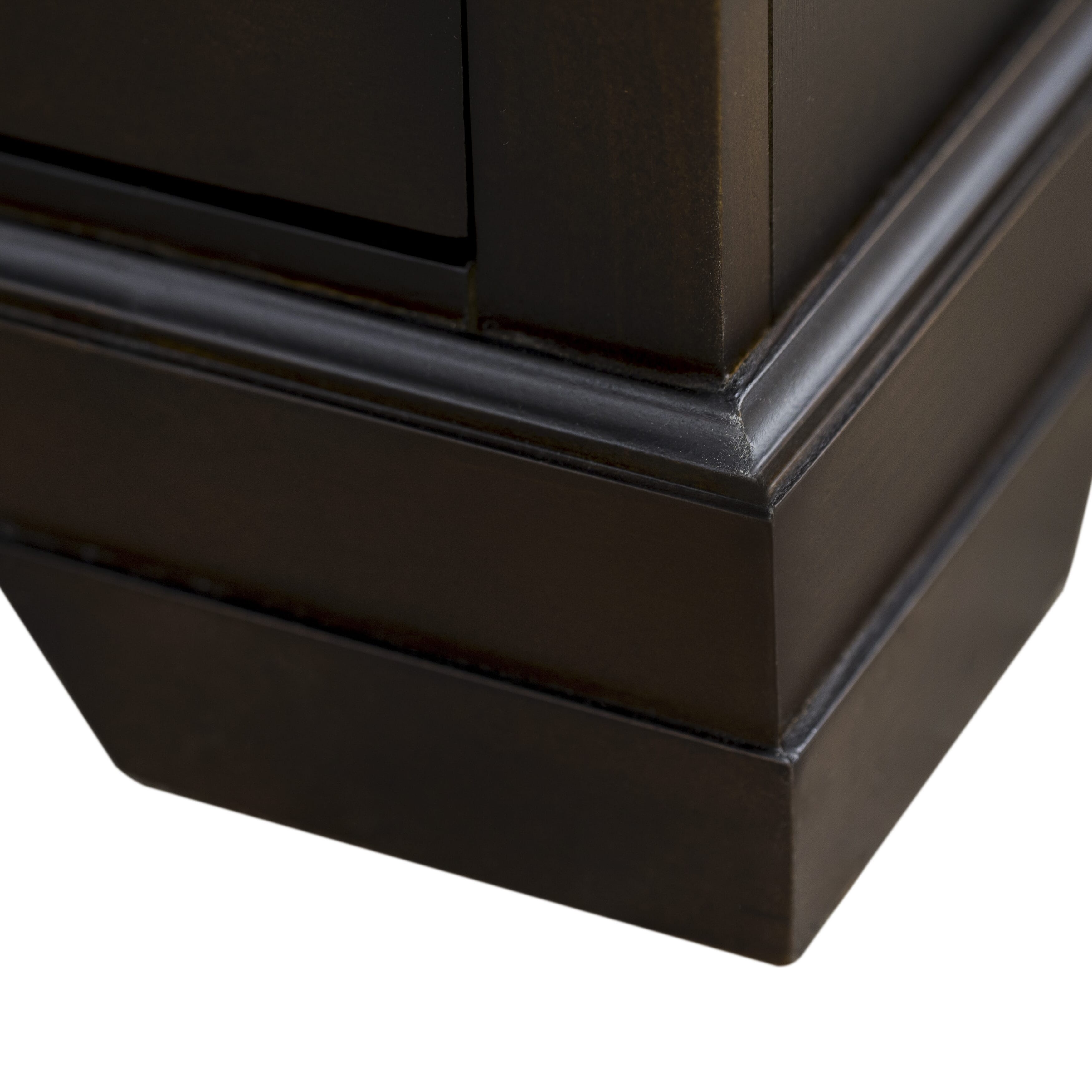 EAST WEST FURNITURE - CON-21 - Mid Century Modern Nightstand with Drawer for any Bedroom, Stable and Sturdy Construction - Wire Brushed Walnut Finish