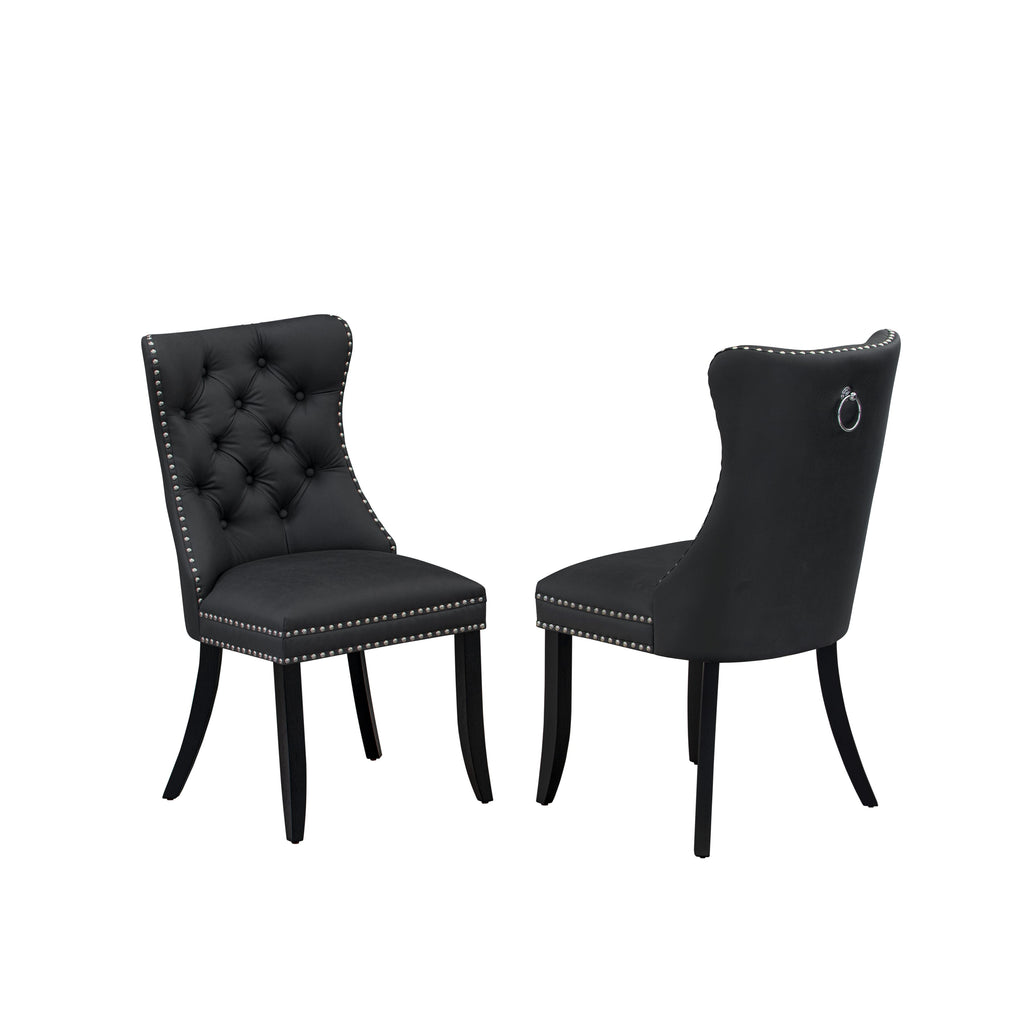 Juego de mesa de comedor de 5 piezas Luxe East West Furniture X02DA-206-12: una mesa de comedor rectangular y un banco de madera