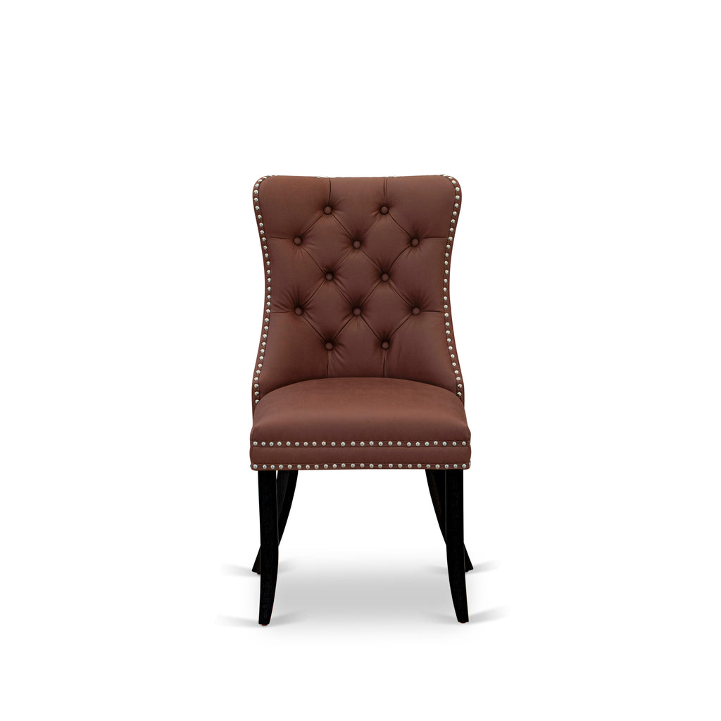 Luxe East West Furniture X12DA-0C6-26 14-piece Dining Room Table Set a Rectangular Kitchen Table with a coffee Table and 12 Burgundy Faux Leather Dining Room Chair