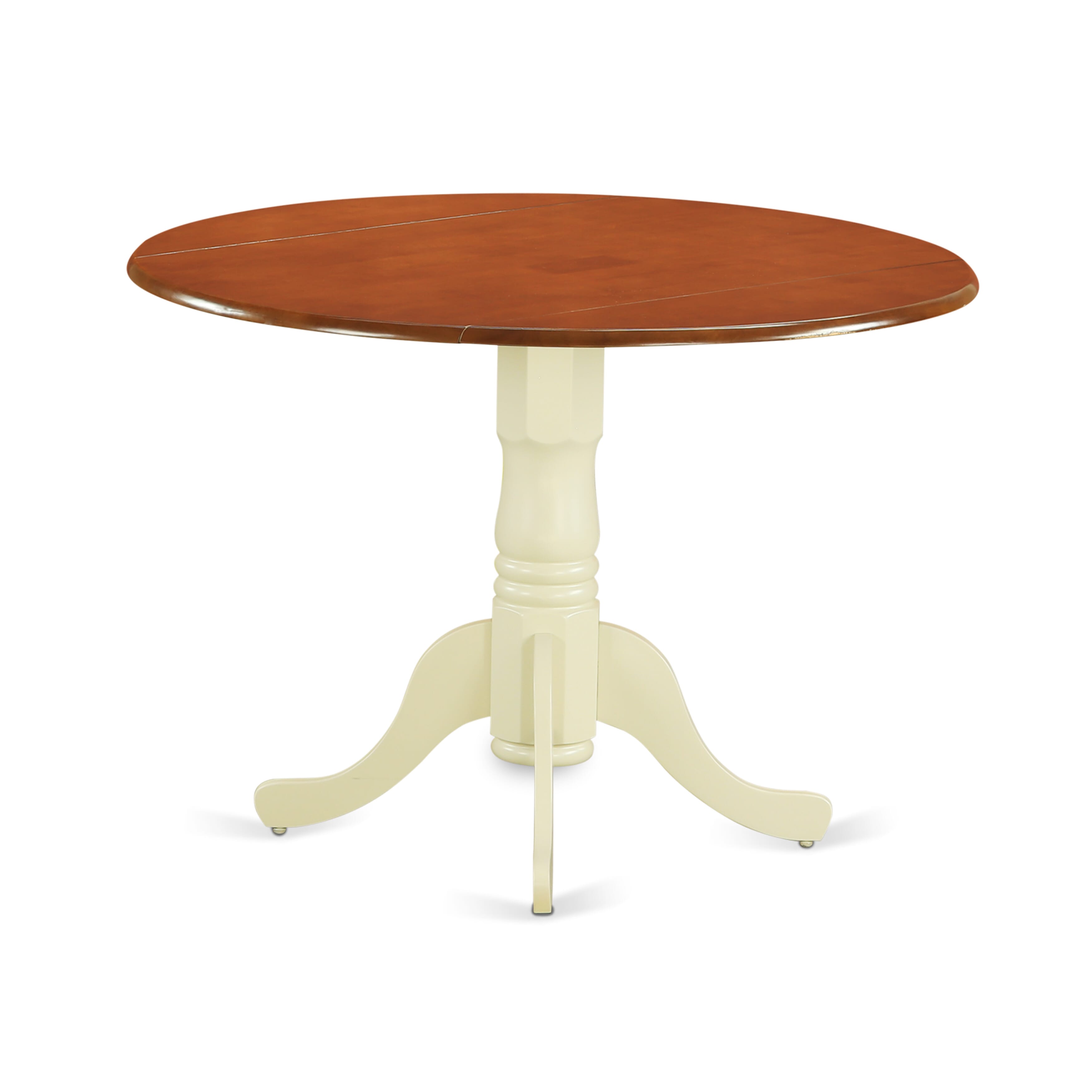 DLPL3-BMK-W 3 PC small Dining set-Dining Table and 2 Kitchen Chairs