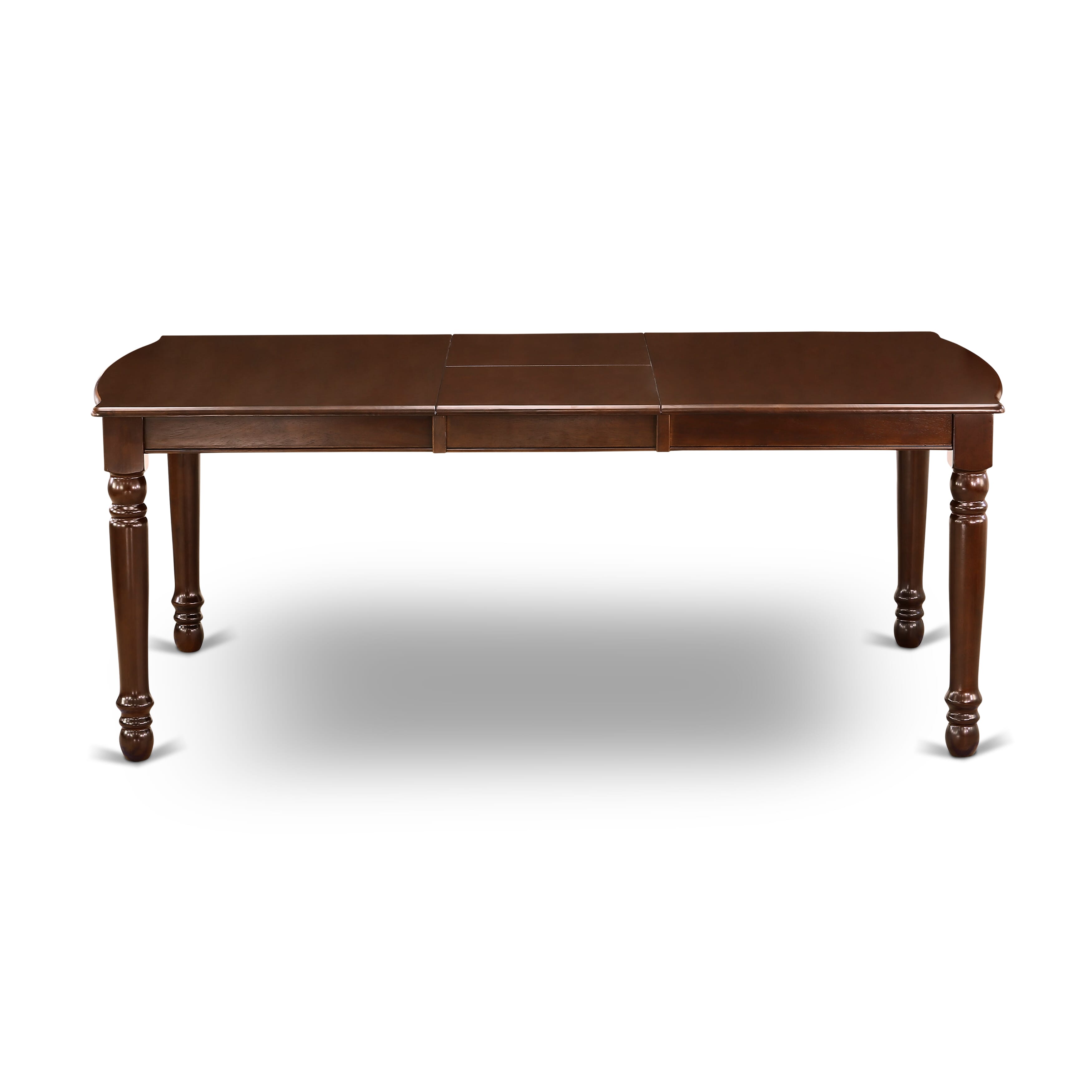 East West Furniture DODA9-MAH-22 9 Piece Dining Set Consists of a Rectangle Kitchen Table with Removable leaf and 8 Upholstered Chairs, 42x78 Inch, Mahogany