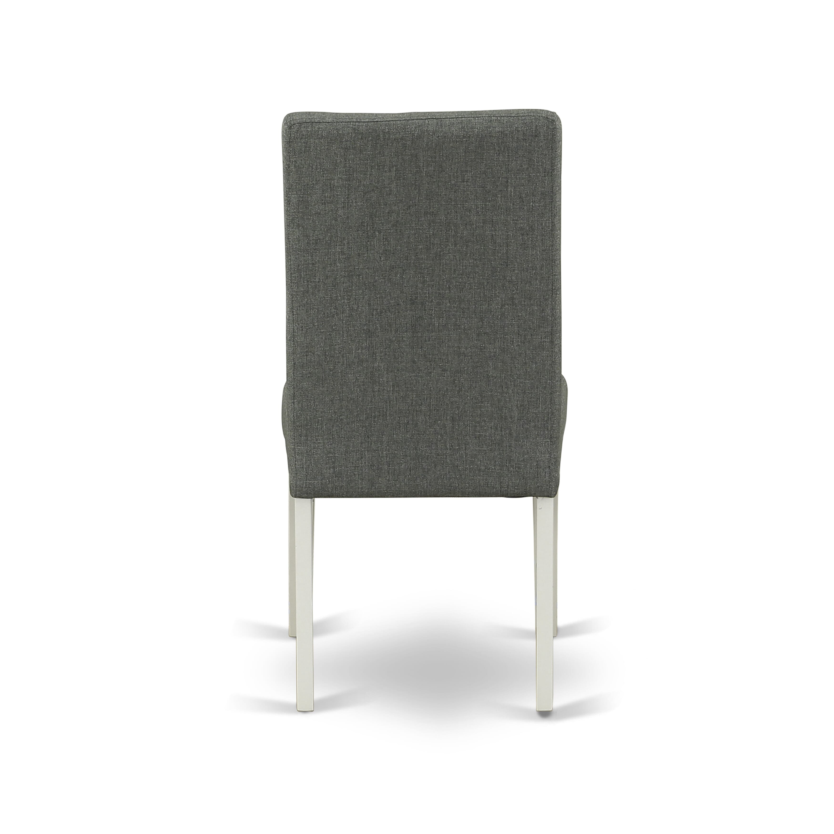 East West Furniture X027DR207-7 7-Piece a Wonderful linen white rectangular Table top and 6 Gorgeous Parson chairs with High Stylish Chair Back, linen white Finish