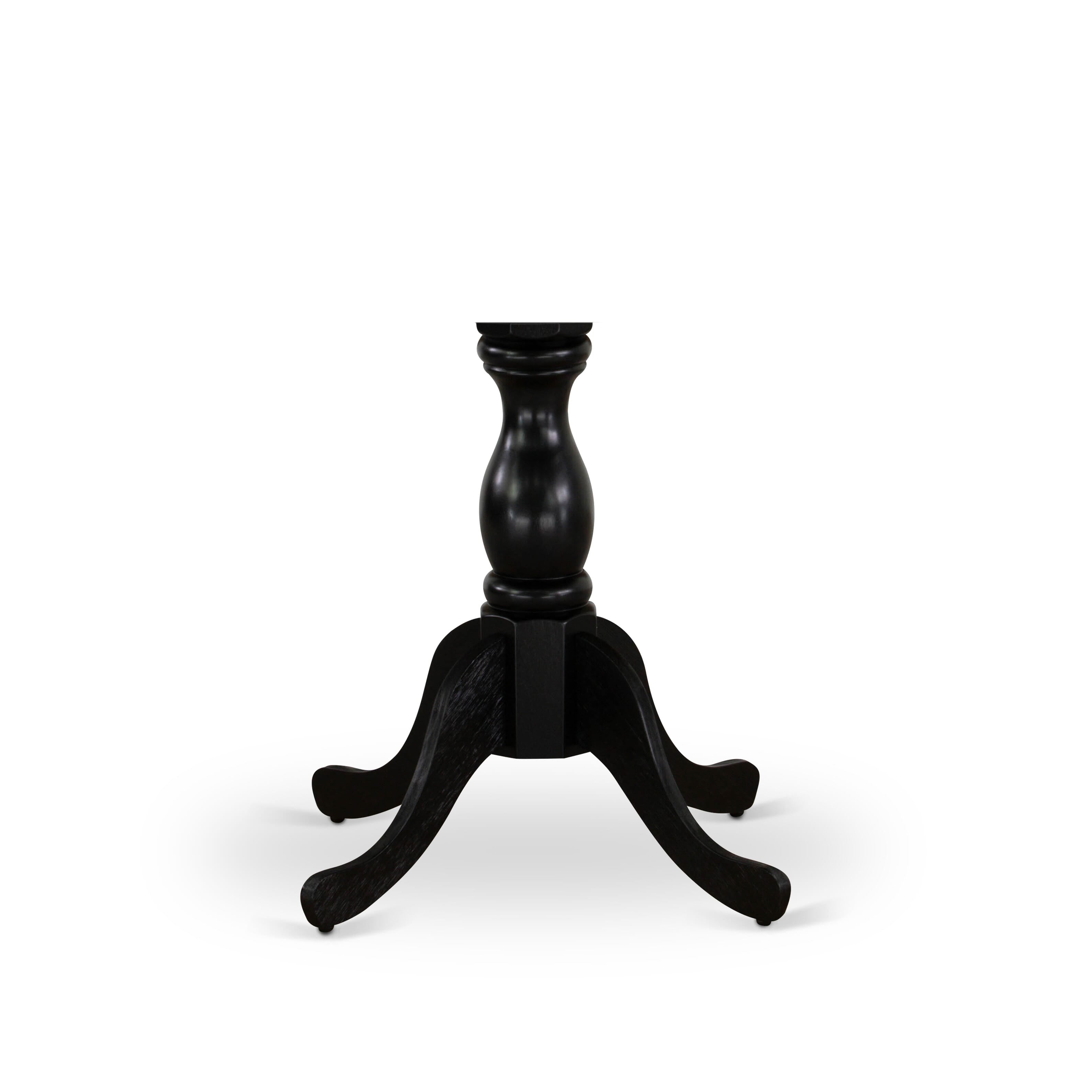 New Dublin Small Pedestal in Wirebrushed Black
