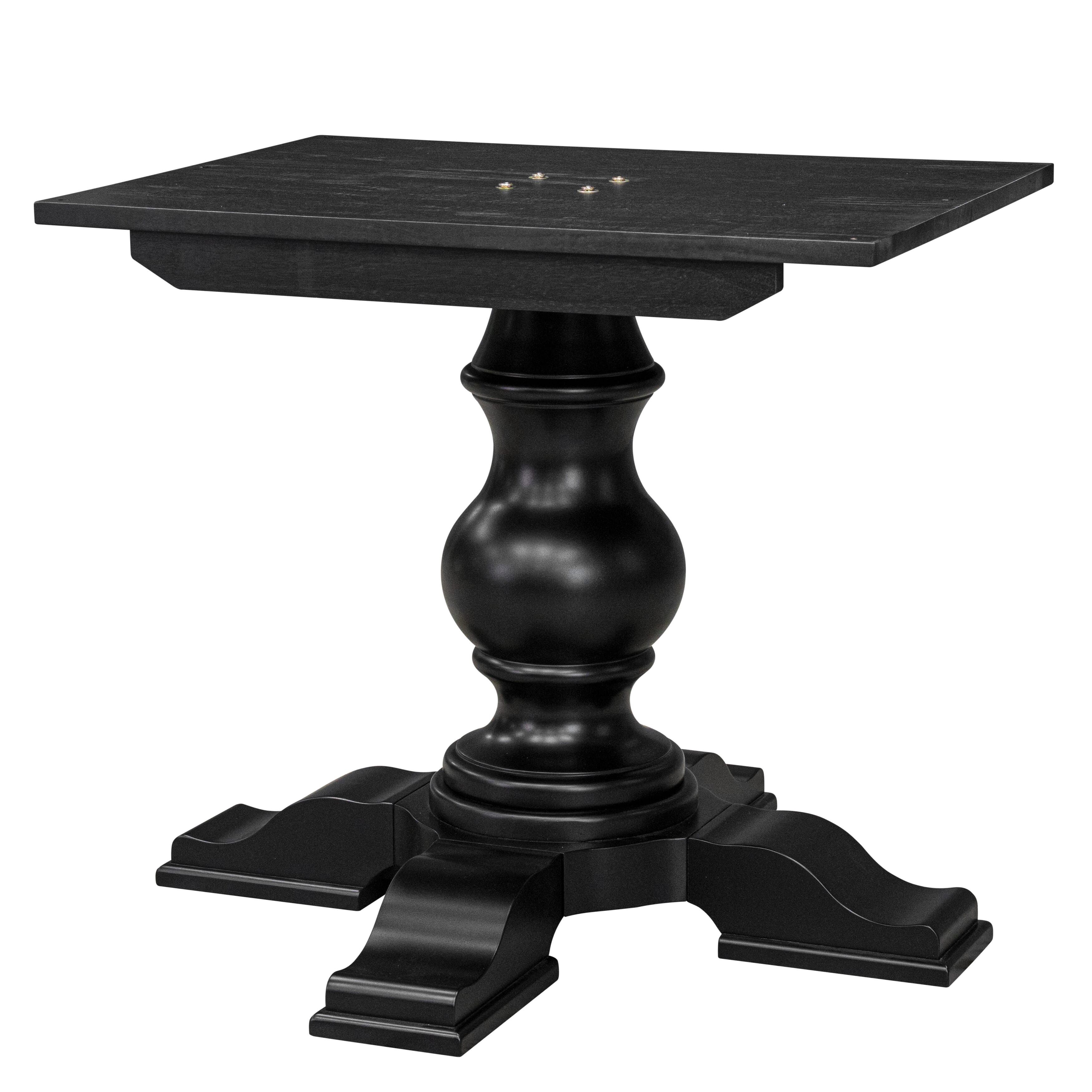 Luxe by East West Furniture � E5T-BCH-TP � A Wooden Dinner Table with an Oval Cherry Tabletop, Butterfly Leaf & Black Finish