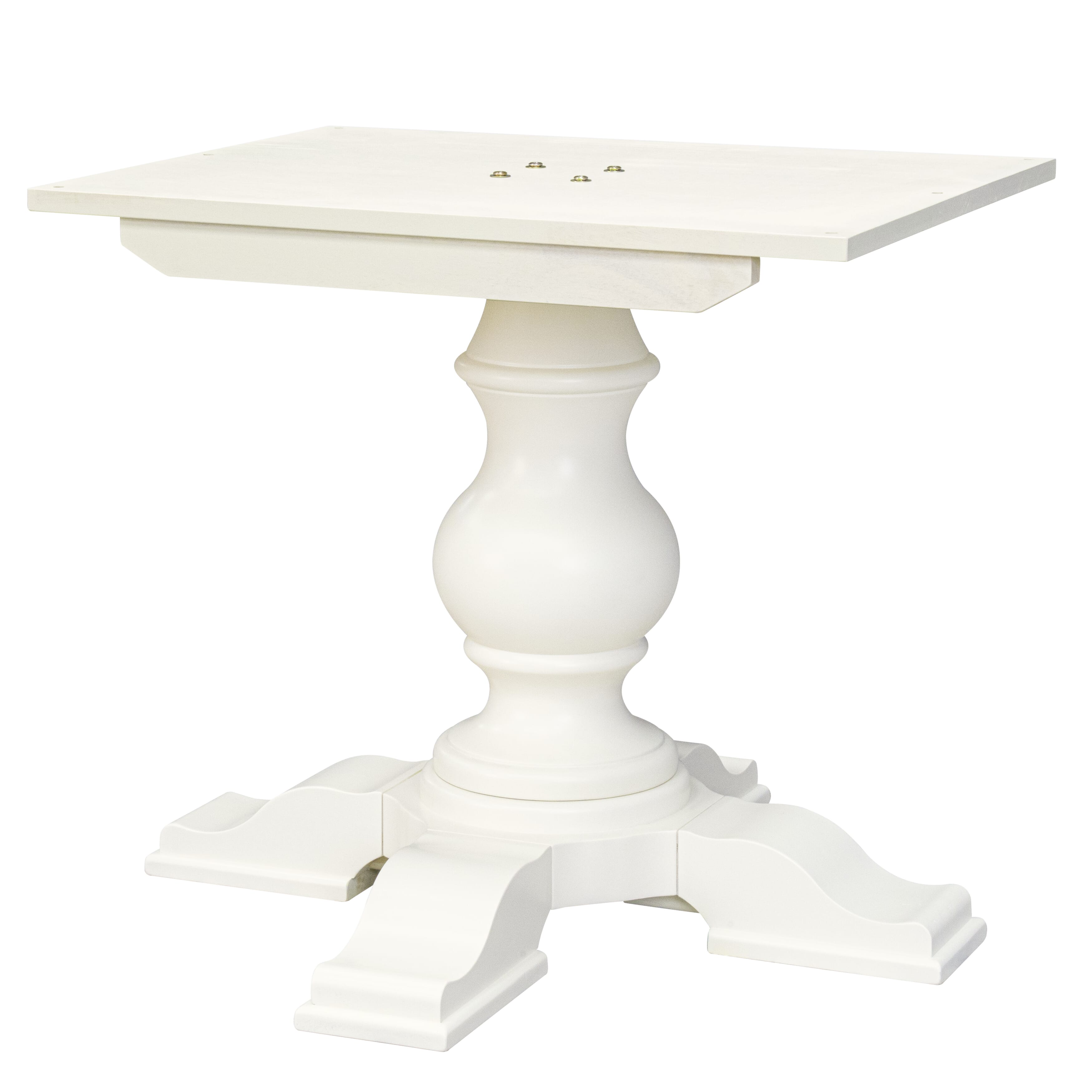 Luxe by East West Furniture - E5T-LWH-TP - A Wooden Dining Table with Butterfly Leaf Oval tabletop � Linen White Finish