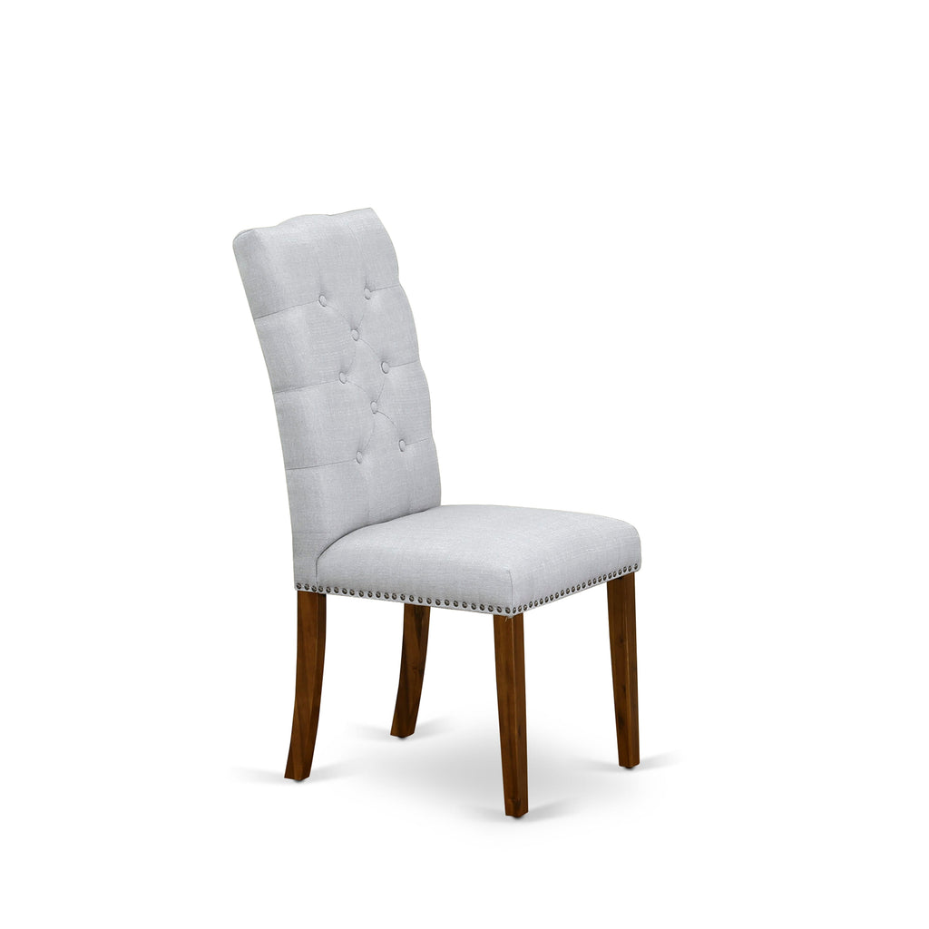 Luxe by East West Furniture X12EL-0C8-05-14 Pieces Extendable Dining Set Includes a Rectangle Kitchen Table