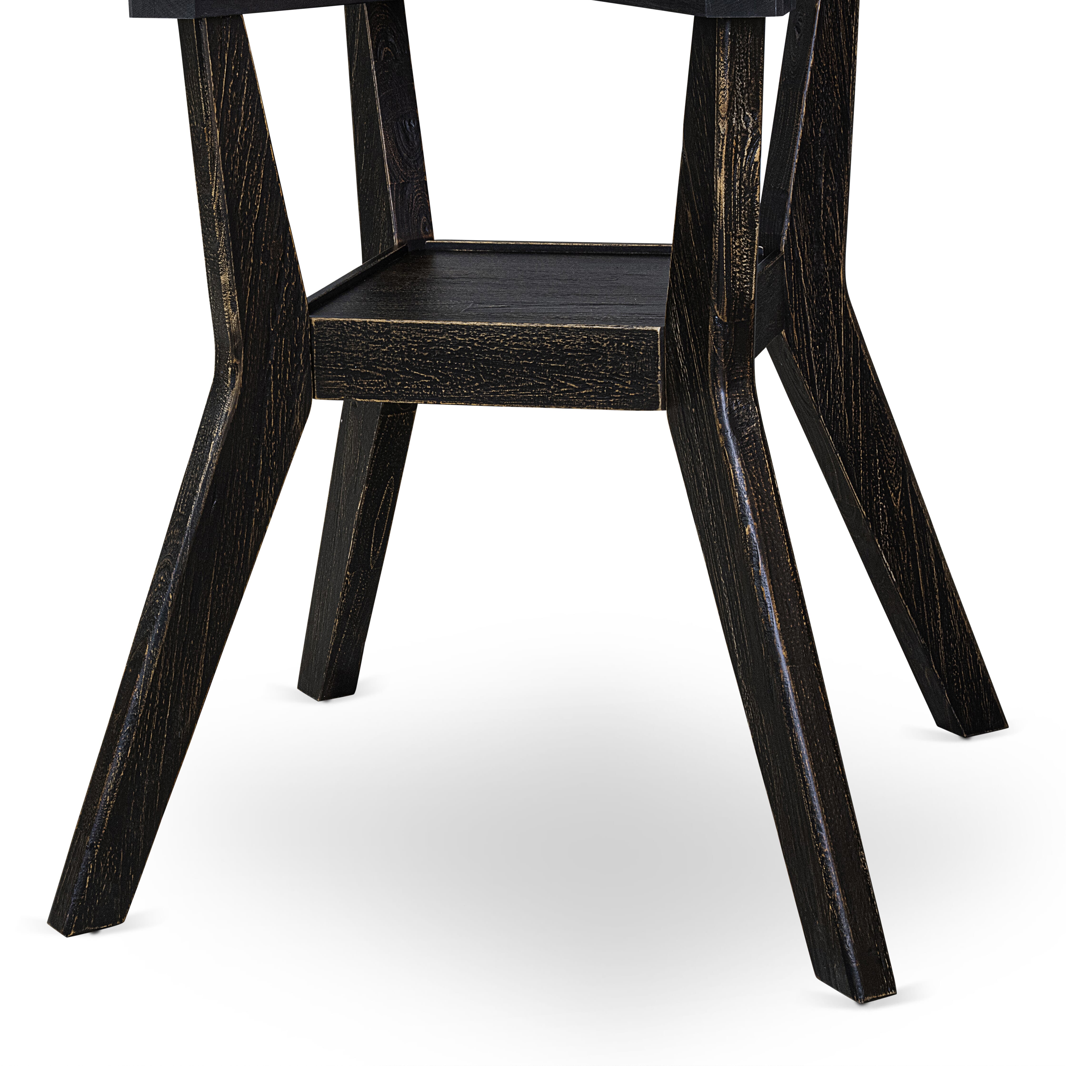 Luxe by East West Furniture F8DA7-411-26 7 Piece Dining Table Set Includes a 48" Round Table with Pedestal and 6 Burgandy Faux Leather Upholstered Chairs, Sand Blasted Black