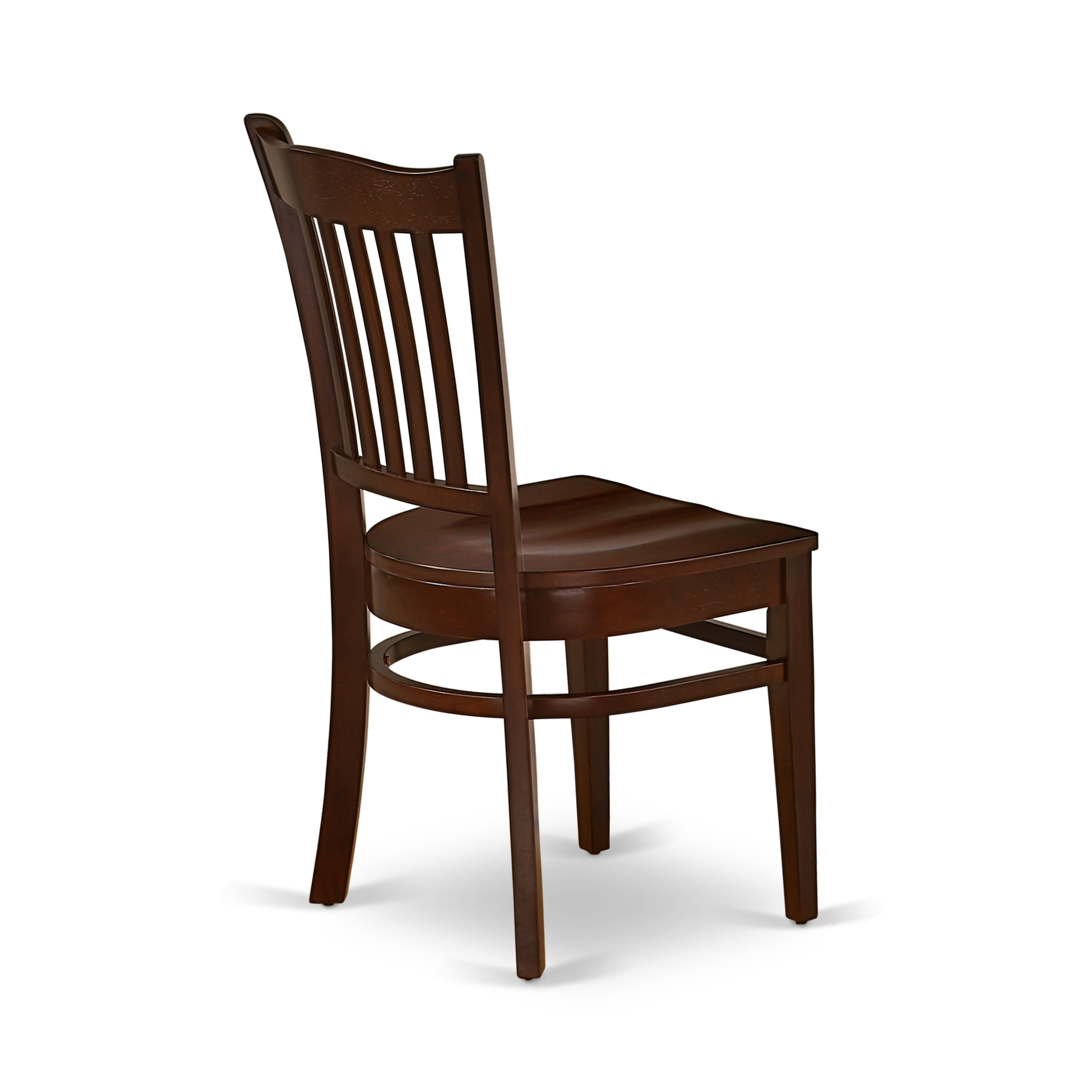 Luxe by East West Furniture 48GR5-312-W 5-Pc Kitchen Dining Table Set Include a Dining Table with Rippled Sand Marble Pattern Tabletop and 4 Wooden Chairs, Mahogany