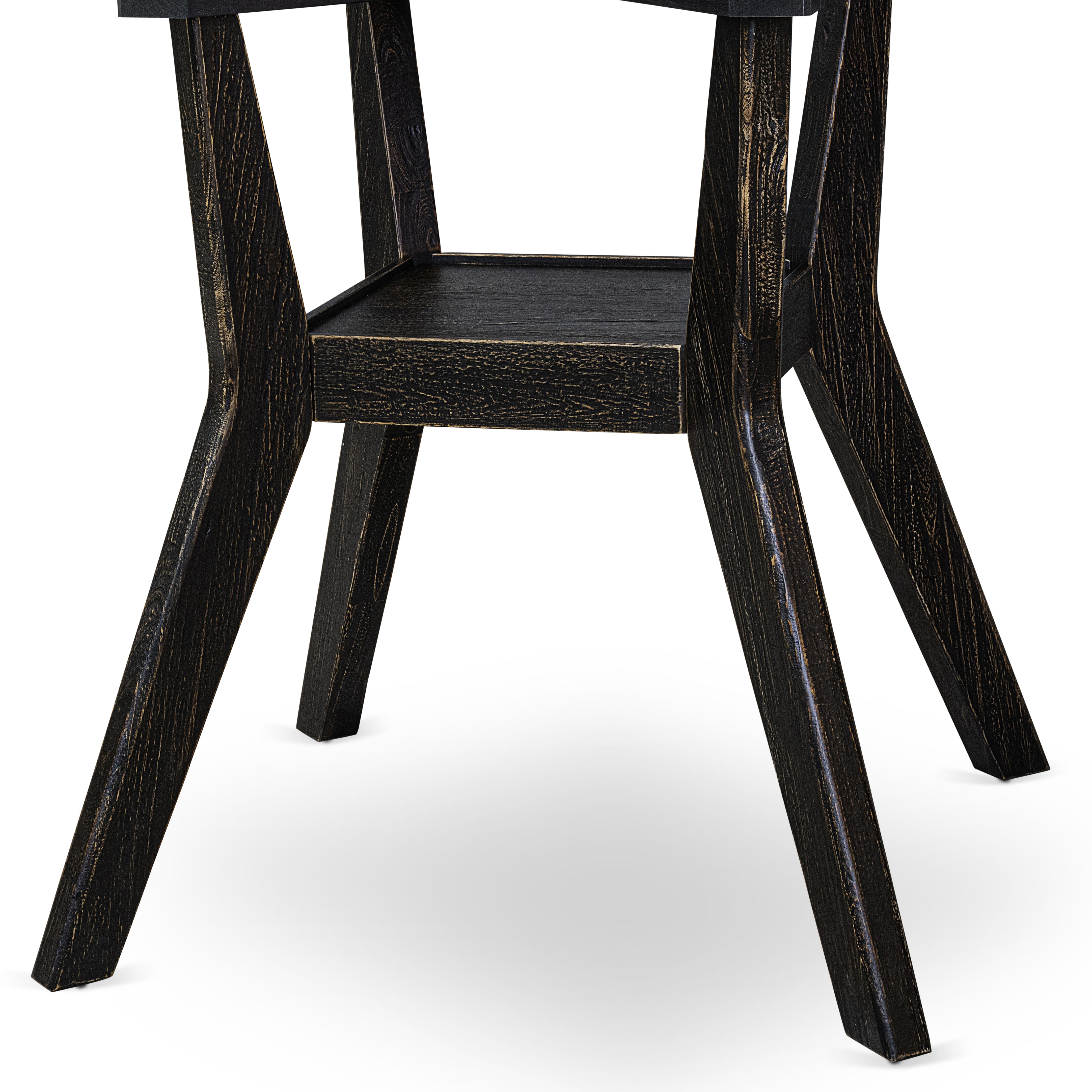Luxe by East West Furniture I8DA7-511-26 7 Piece Dining Table Set Contains a 54" Round Table with Pedestal and 6 Burgandy Faux Leather Upholstered Chairs, Sand Blasted Black