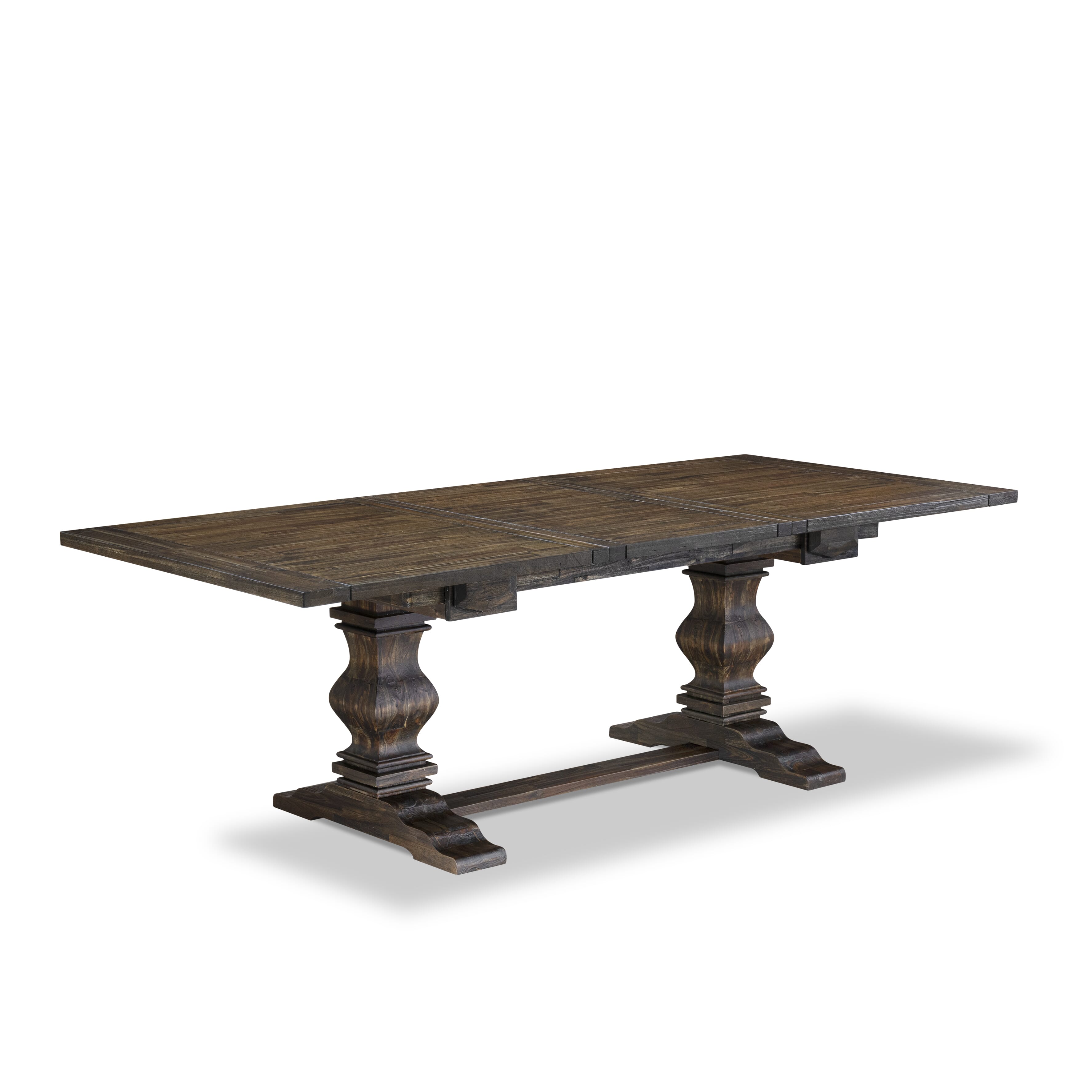 East West Furniture LADA5-07-T13 5 Piece Kitchen Set Includes a Rectangle Dining Table with Removable leaf and 4 Upholstered Chairs, 42x92 Inch, Distressed Jacobean