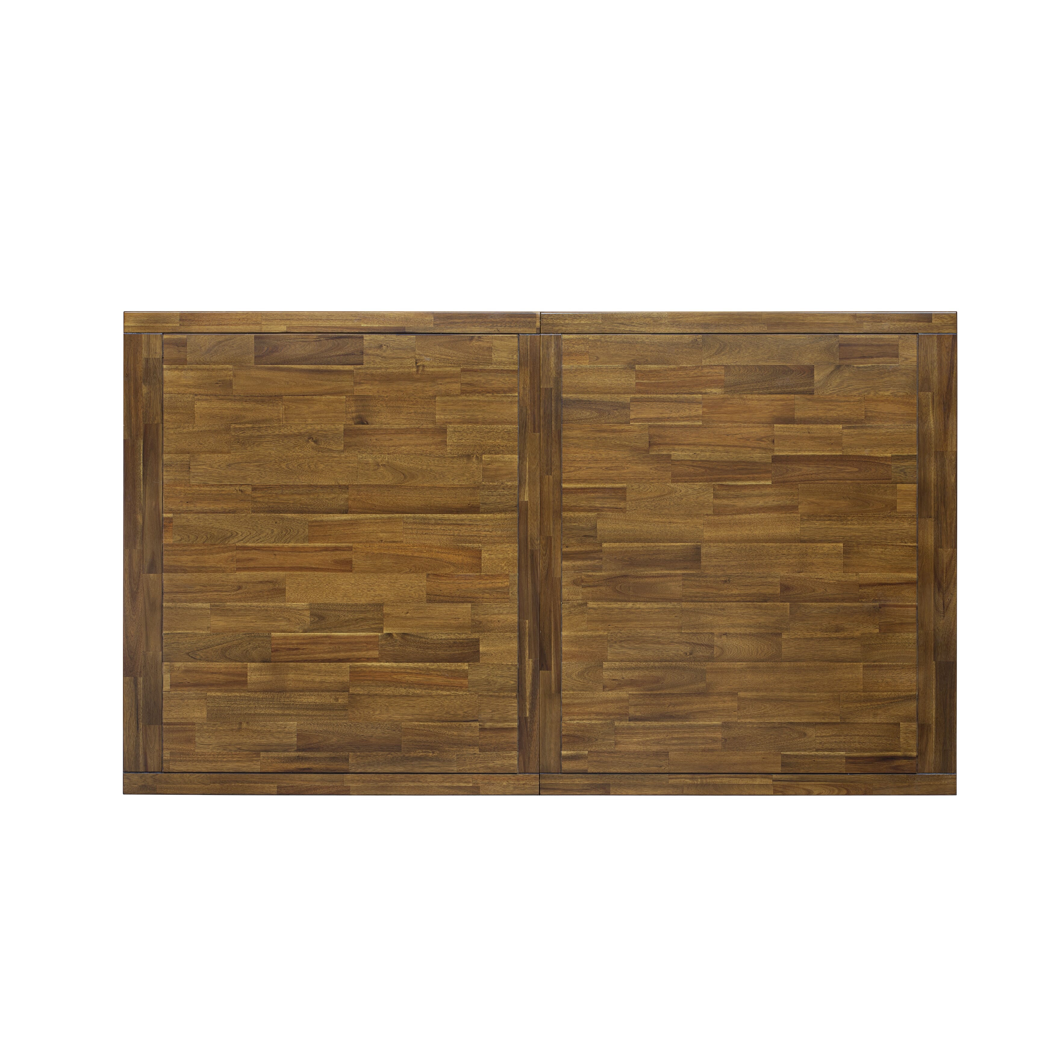 Luxe by East West Furniture LEFO7-AWA-18 - 7-piece modern dining table set includes a wooden table and 6 Brown Linen Fabric kitchen chairs with Button Tufted Chair Back - Antique Walnut finish.