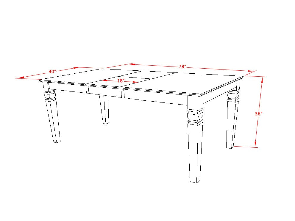 LGT-LWH-T Logan Dining Table with Wood Seat - Linen White Finish.