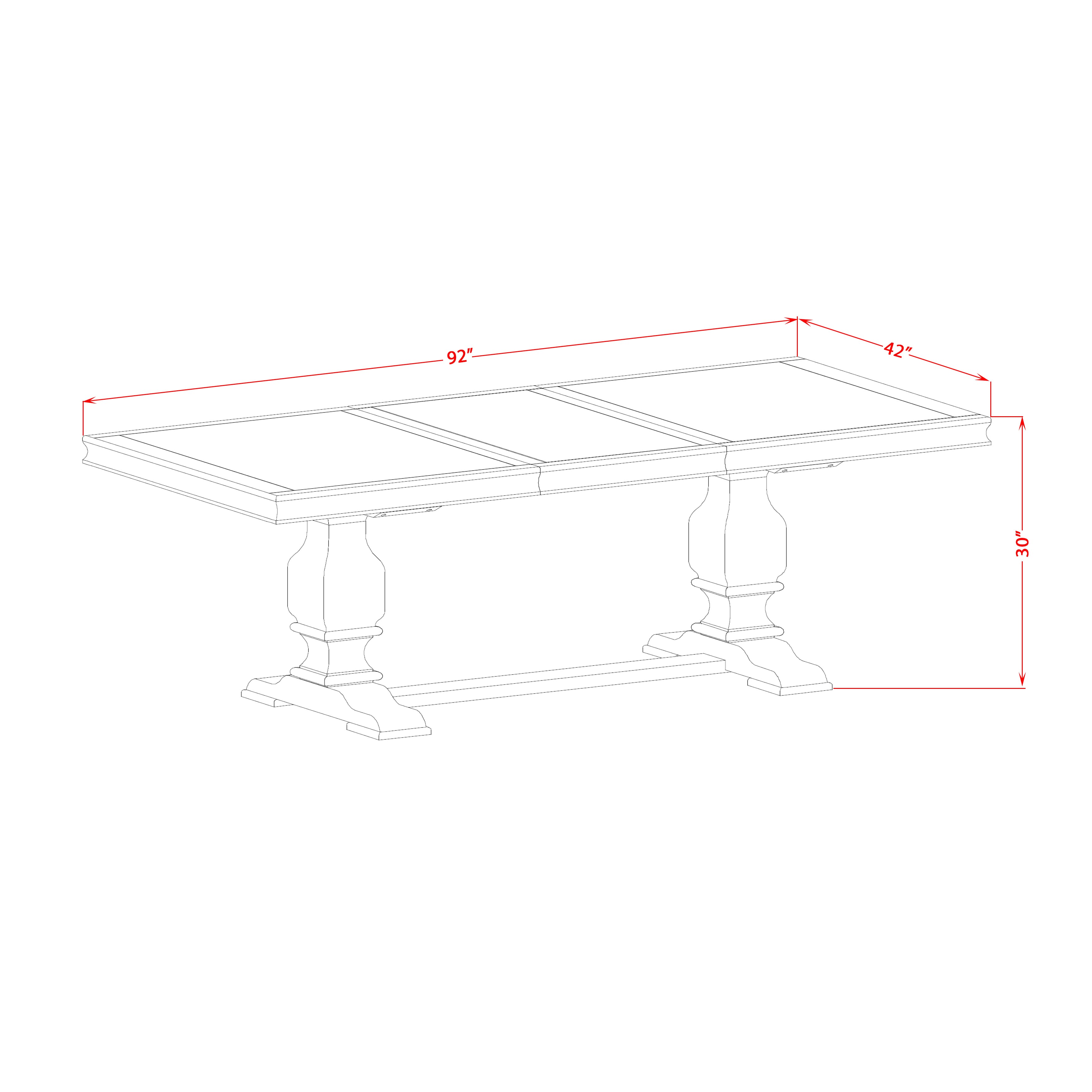 Luxy by East West Furniture - LKT-SBB-TP - a wooden Dining Table with Removable Rectangular tabletop � Sand Blasting Black Finish