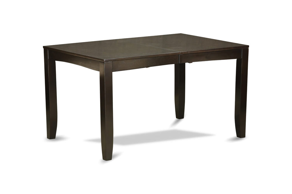 Mesa de cocina Lynfield LYT-CAP-T de East West Furniture: una mesa de comedor rectangular con superficie de hoja de mariposa