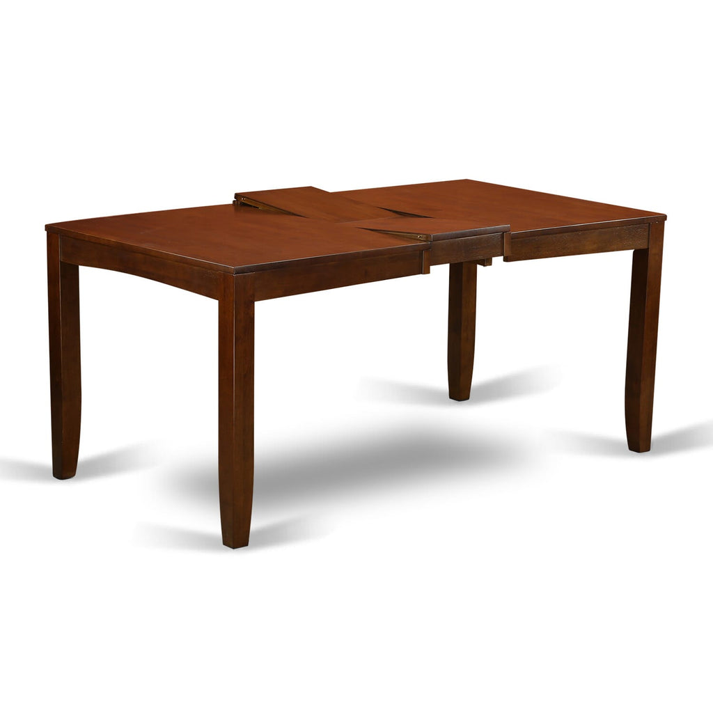East West Furniture LYT-ESP-T Lynfield Dining Room Table - a Rectangle kitchen Table Top with Butterfly Leaf