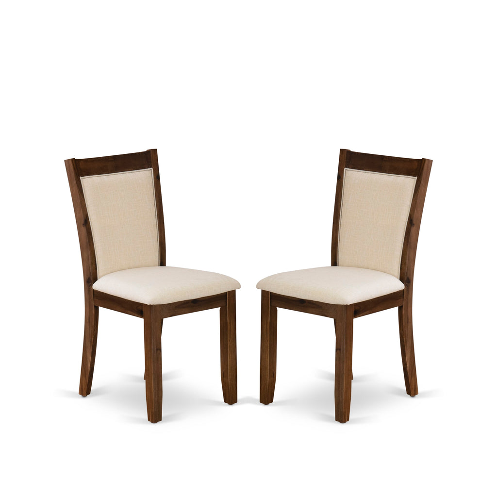 East West Furniture YAMZ3-AWA-32 3 Piece Dining Room Furniture Set Contains a Rectangle Dinette Table and 2 Parson Dining Chairs