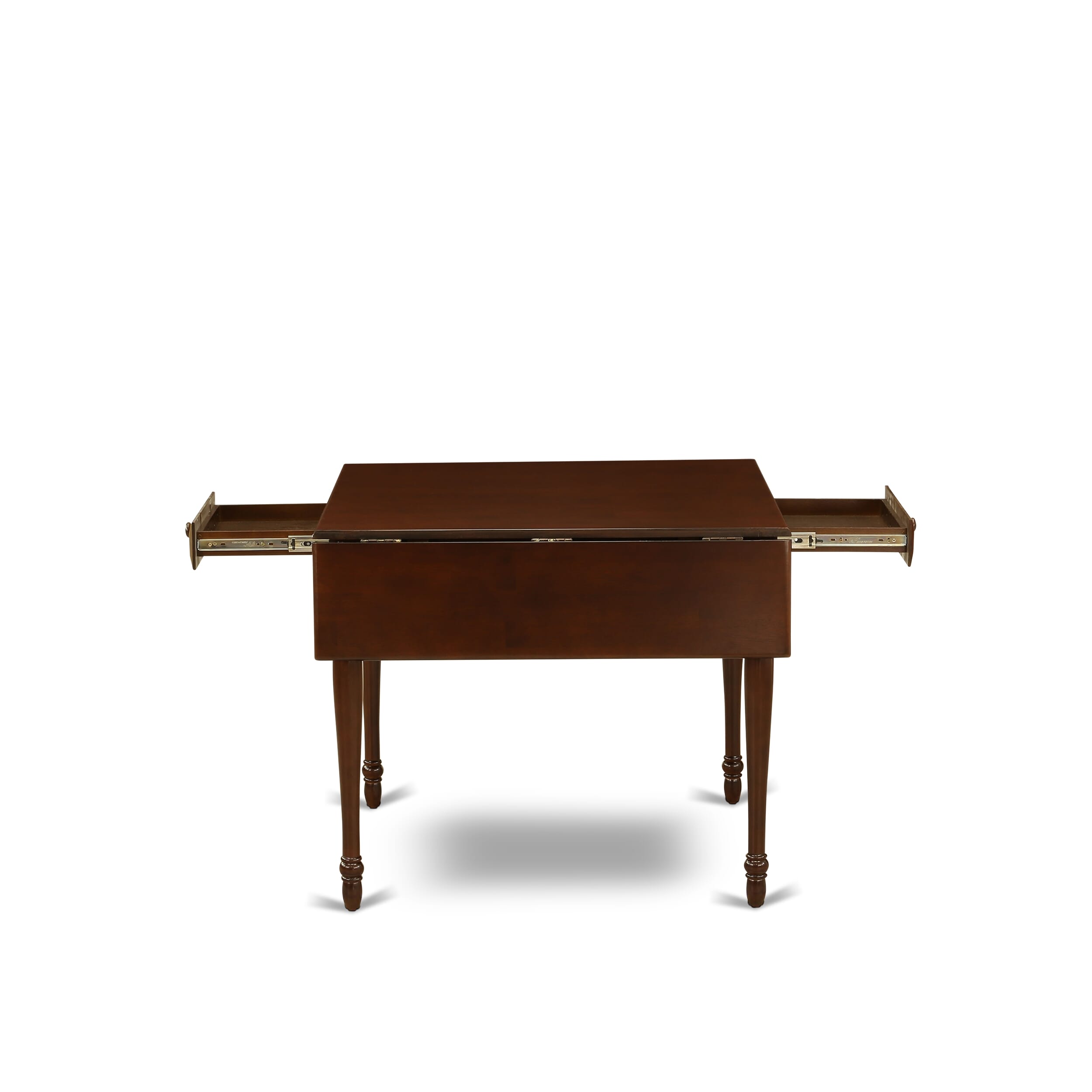 East West Furniture MZDA5-MAH-22 5 Piece Dinette Set Contains a Rectangle Dining Table with Dropleaf and 4 Parson Kitchen Chairs, 36x54 Inch, Mahogany
