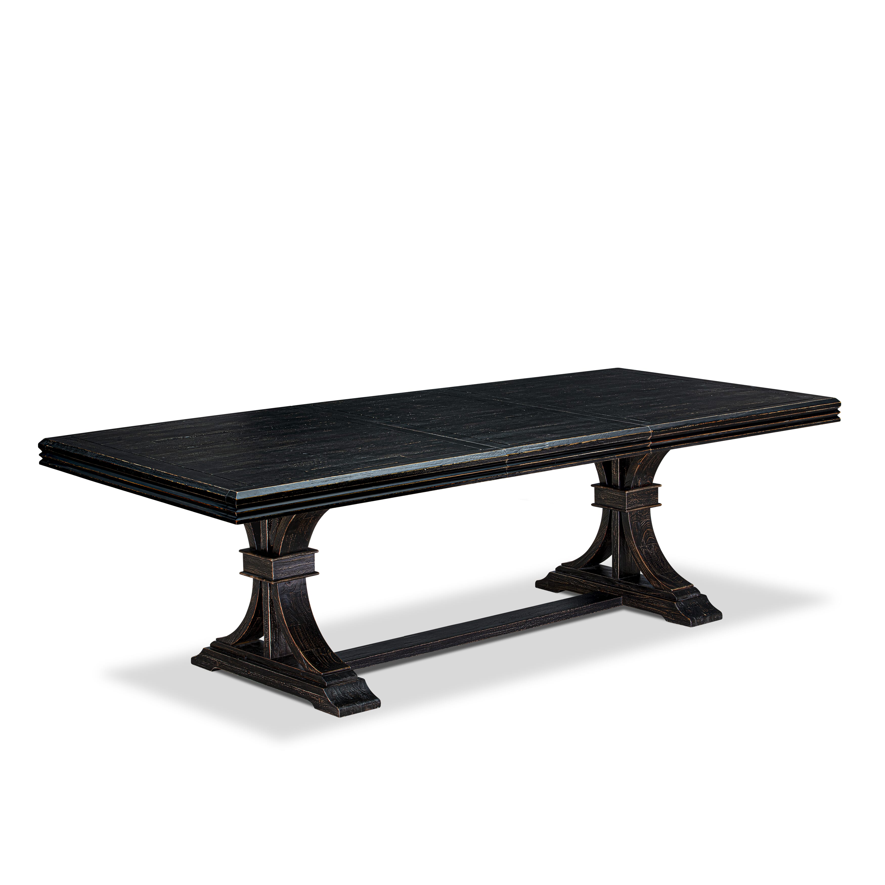 Luxy by East West Furniture - NET-SBB-TP - a Mid-Century Kitchen Table with Removable Rectangular tabletop � Sand Blasting Black Finish