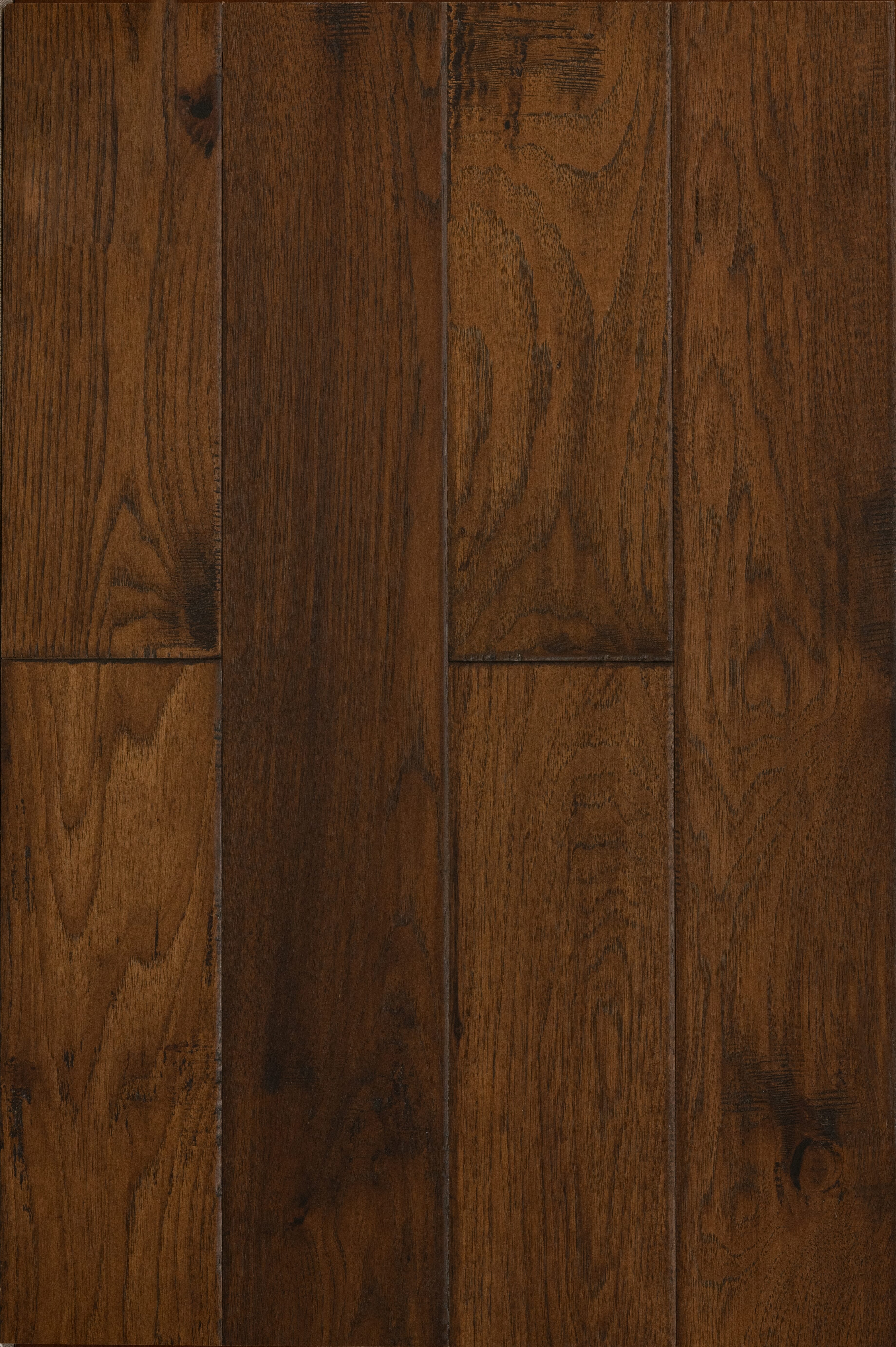 Sango Premier Hickory Spice Brown 1/2" x 5" x Random Length Handscraped Engineered Hardwood Flooring( 26.24 sqft/box)