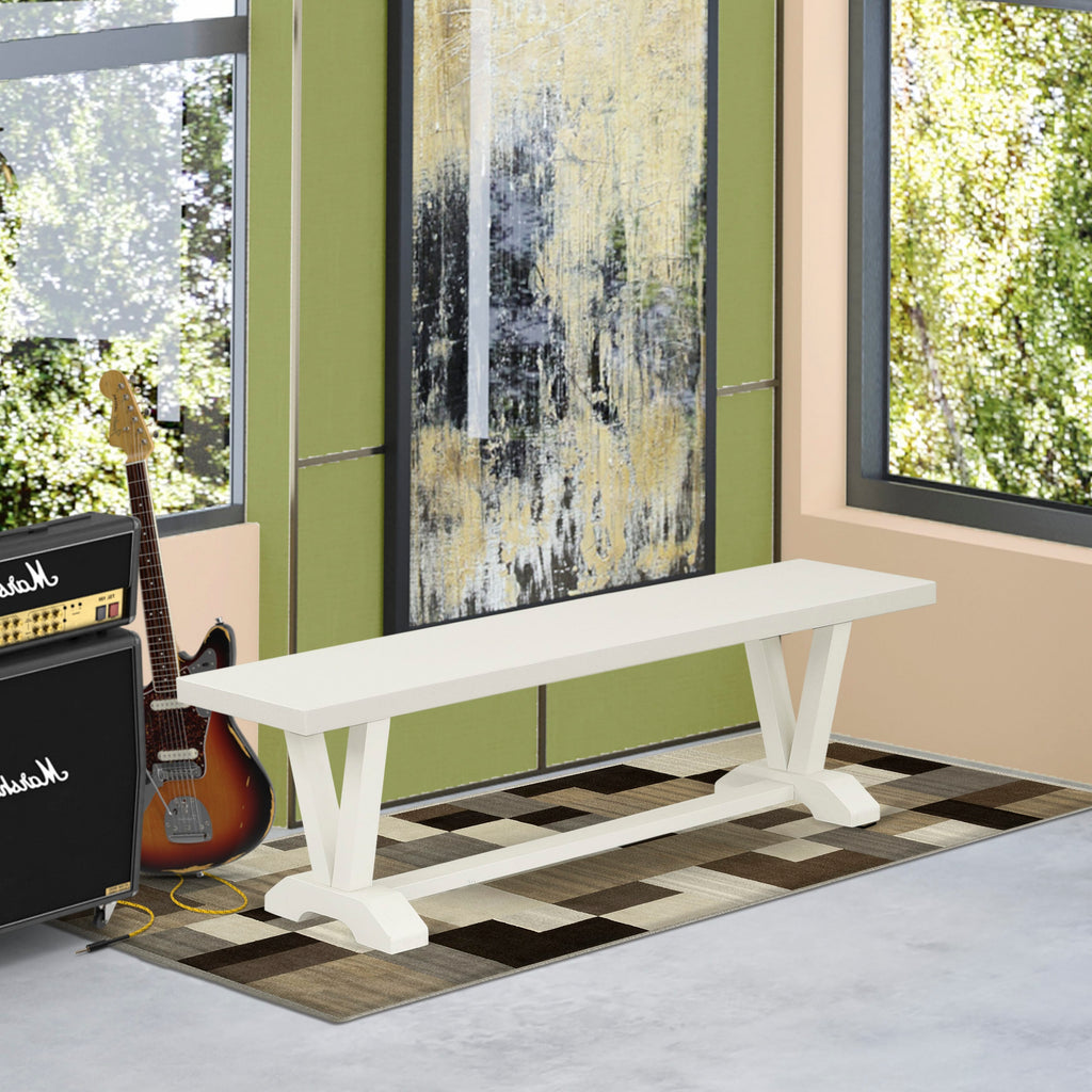 Juego de comedor de cocina de 6 piezas East West Furniture con asiento de tela de lino y respaldo capitoné con botones, sillas de comedor Parson