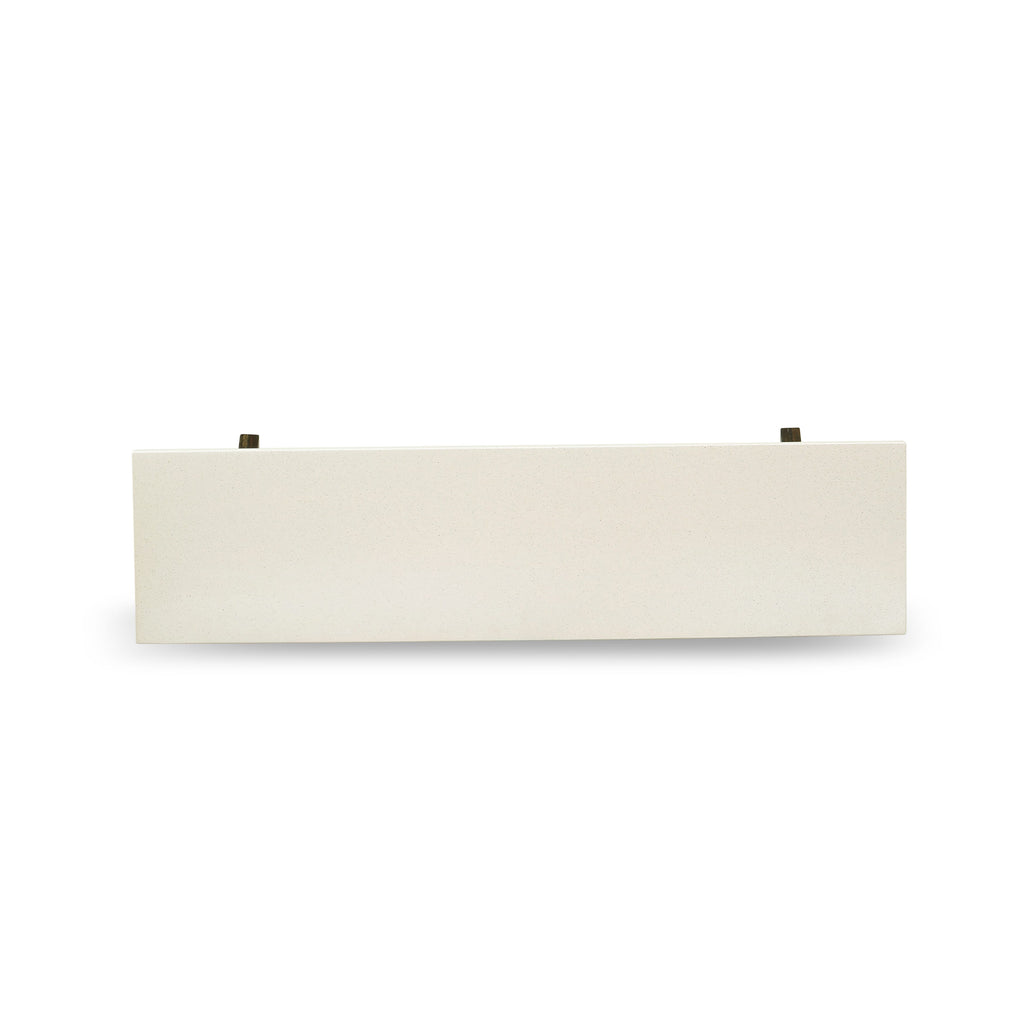 Juego de comedor moderno East West Furniture V626EL121-6 de 6 piezas con una mesa de cocina excepcional en blanco lino y un banco de comedor en blanco lino, además de 4 hermosas sillas Parson de tela de lino con tachuelas y respaldo capitoné con botones.