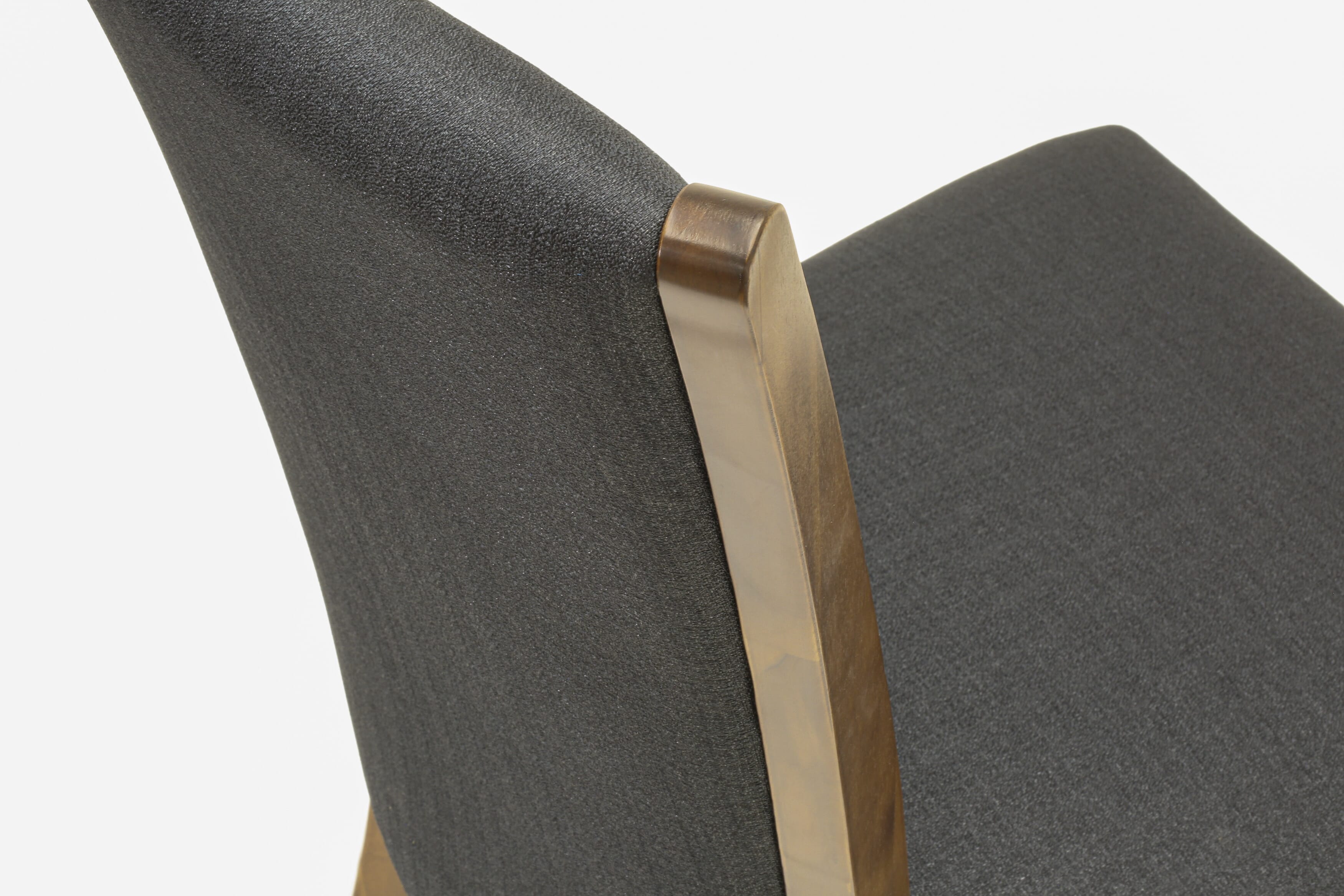 Luxe by East West Furniture I5VE5-40N-24 5 Piece Dining Table Set for 4 Includes a 48" Round Table with Pedestal and 4 Black Linen Fabric Parson Chairs, Antique Walnut