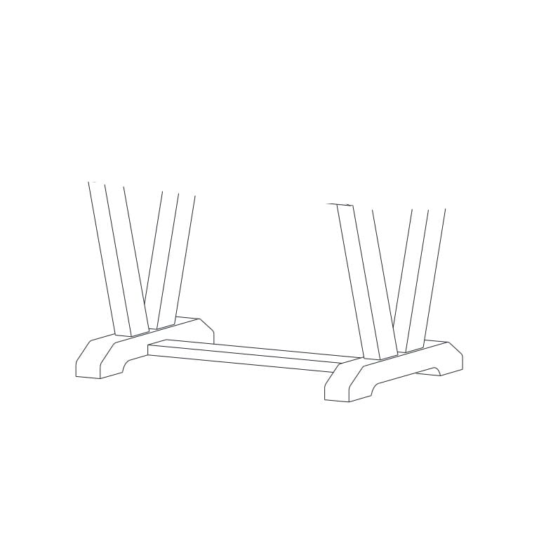 V-Style 40X72 Trestle Dining Table Base Finish Wirebrushed Linen White