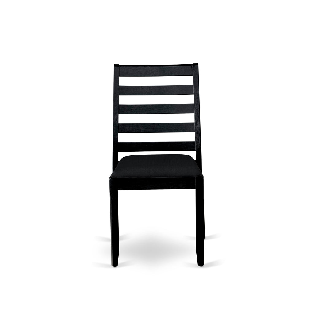 Luxe By East West Furniture X1P6T24 Dining Room Chair with Black Linen Fabric and upholstered back