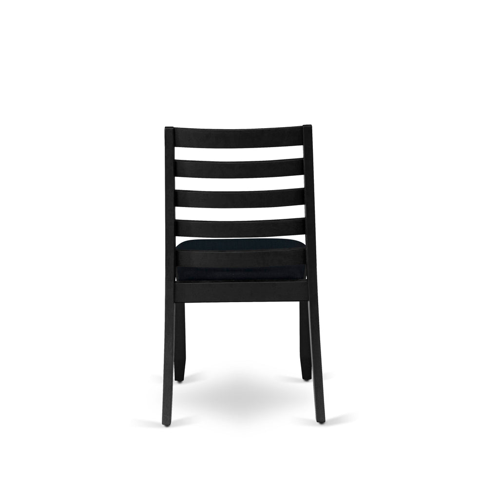 Luxe By East West Furniture X1P6T24 Dining Room Chair with Black Linen Fabric and upholstered back