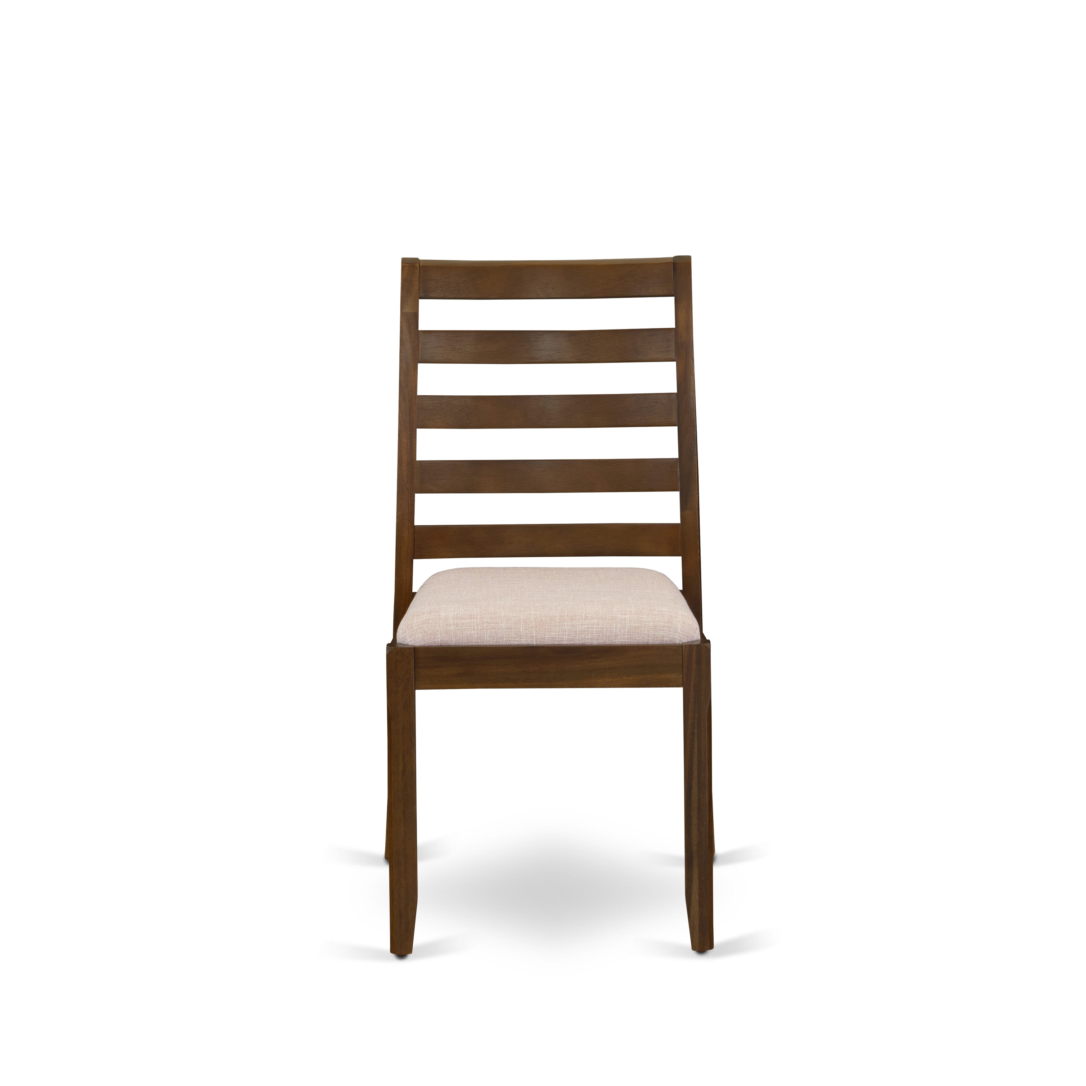 X12X1-008-04- 13 Pieces Extendable Dining Set Includes a Rectangle Xtenczar Kitchen Table and 12 Light Tan Linen Fabric Stackable Dining Chairs, Antique Walnut