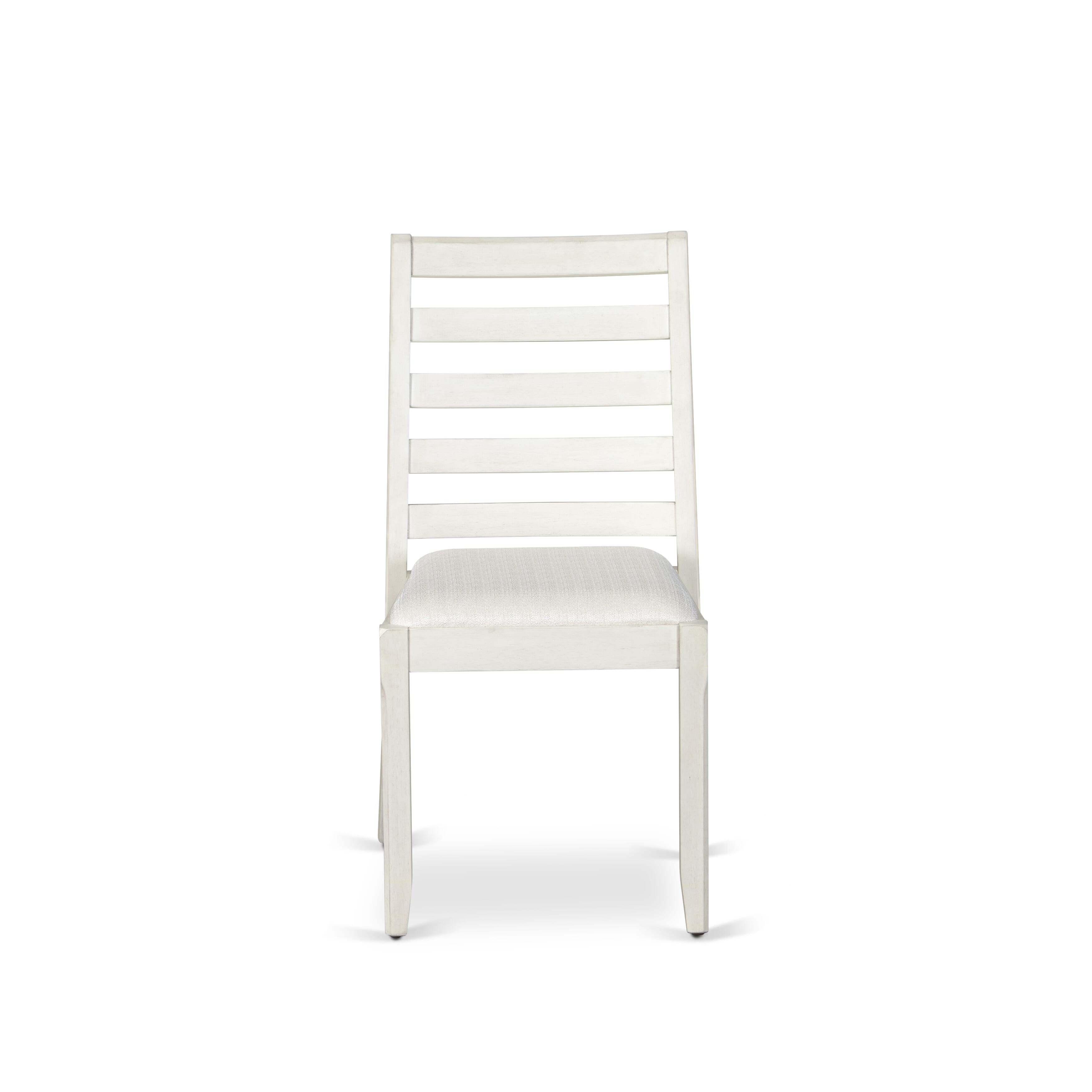 X12X1-00W-01 -13 Pieces Extendable Dining Set Includes a Rectangle Xtenczar Dining Table and 12 Cream Linen Fabric Stackable Dining Chairs, Antique White