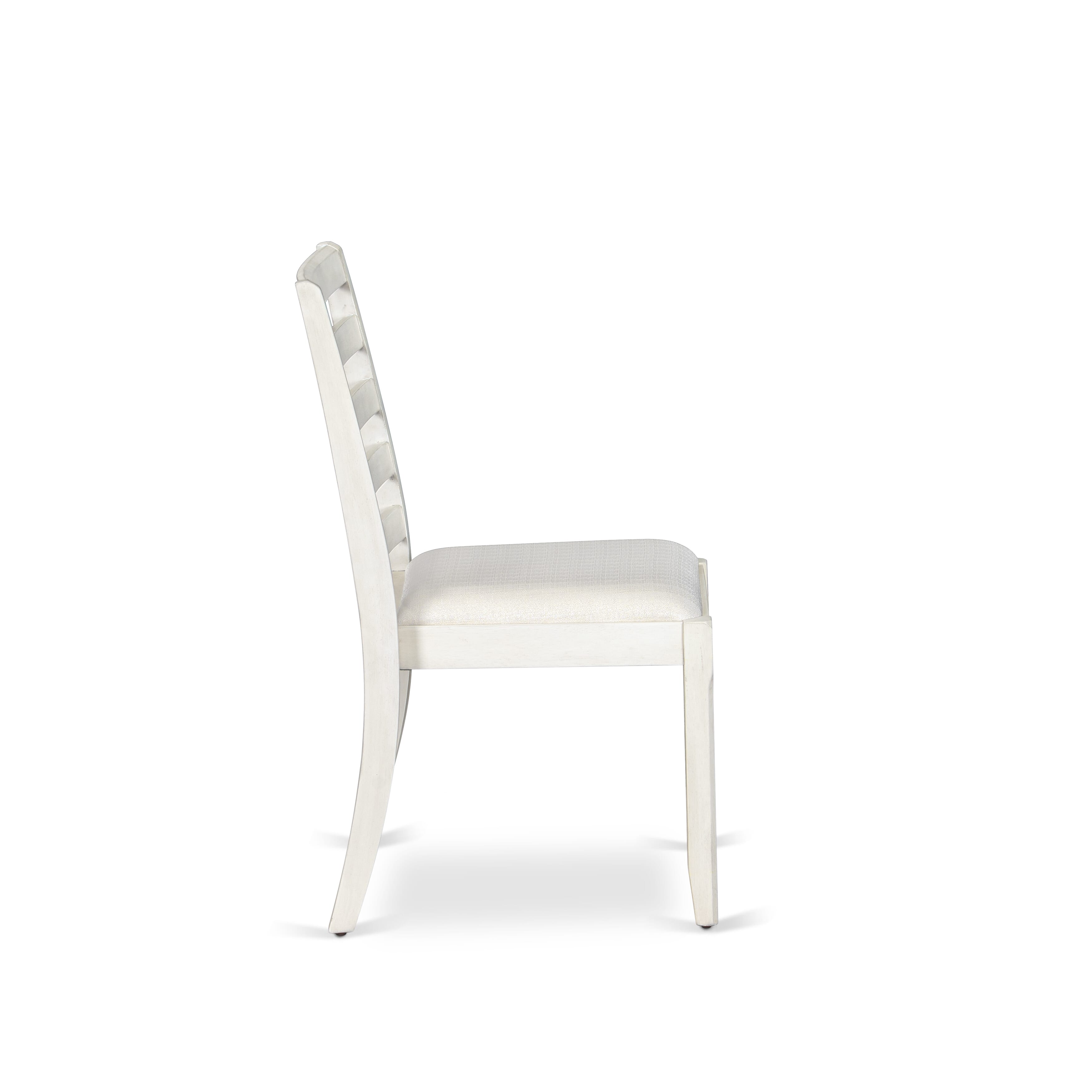 X12X1-00W-01 -13 Pieces Extendable Dining Set Includes a Rectangle Xtenczar Dining Table and 12 Cream Linen Fabric Stackable Dining Chairs, Antique White