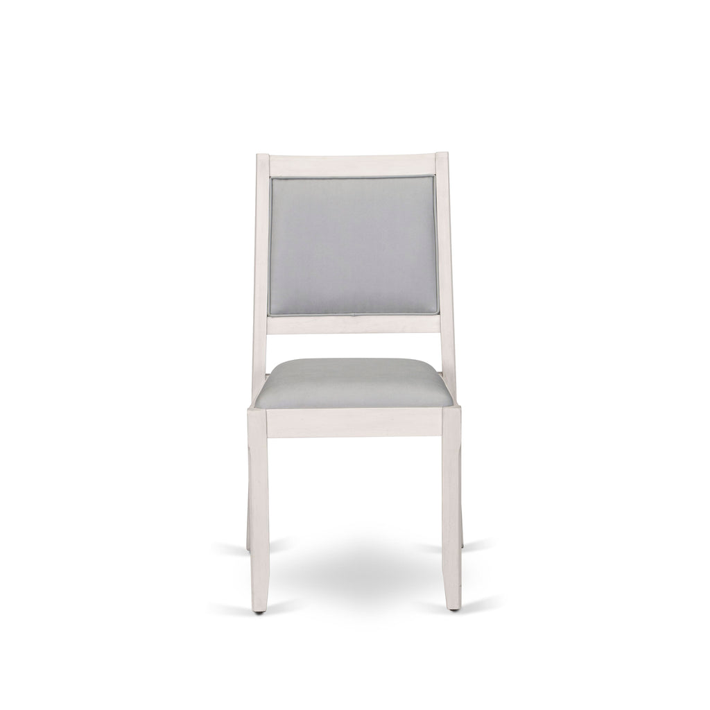 Luxe by East West Furniture X12X2-0CW-27 - Juego de comedor extensible de 14 piezas. Incluye 1 mesa de cocina rectangular.