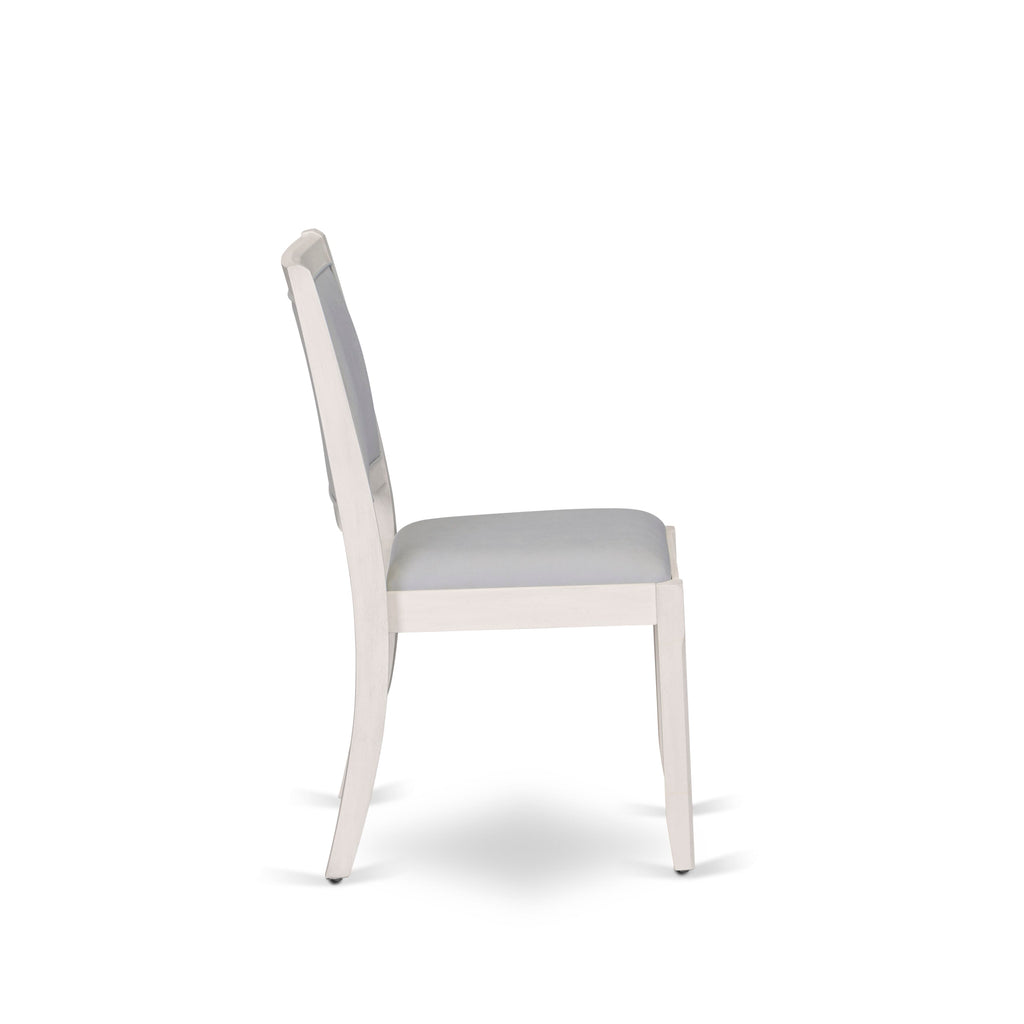 Luxe by East West Furniture X12X2-0CW-27 - Juego de comedor extensible de 14 piezas. Incluye 1 mesa de cocina rectangular.