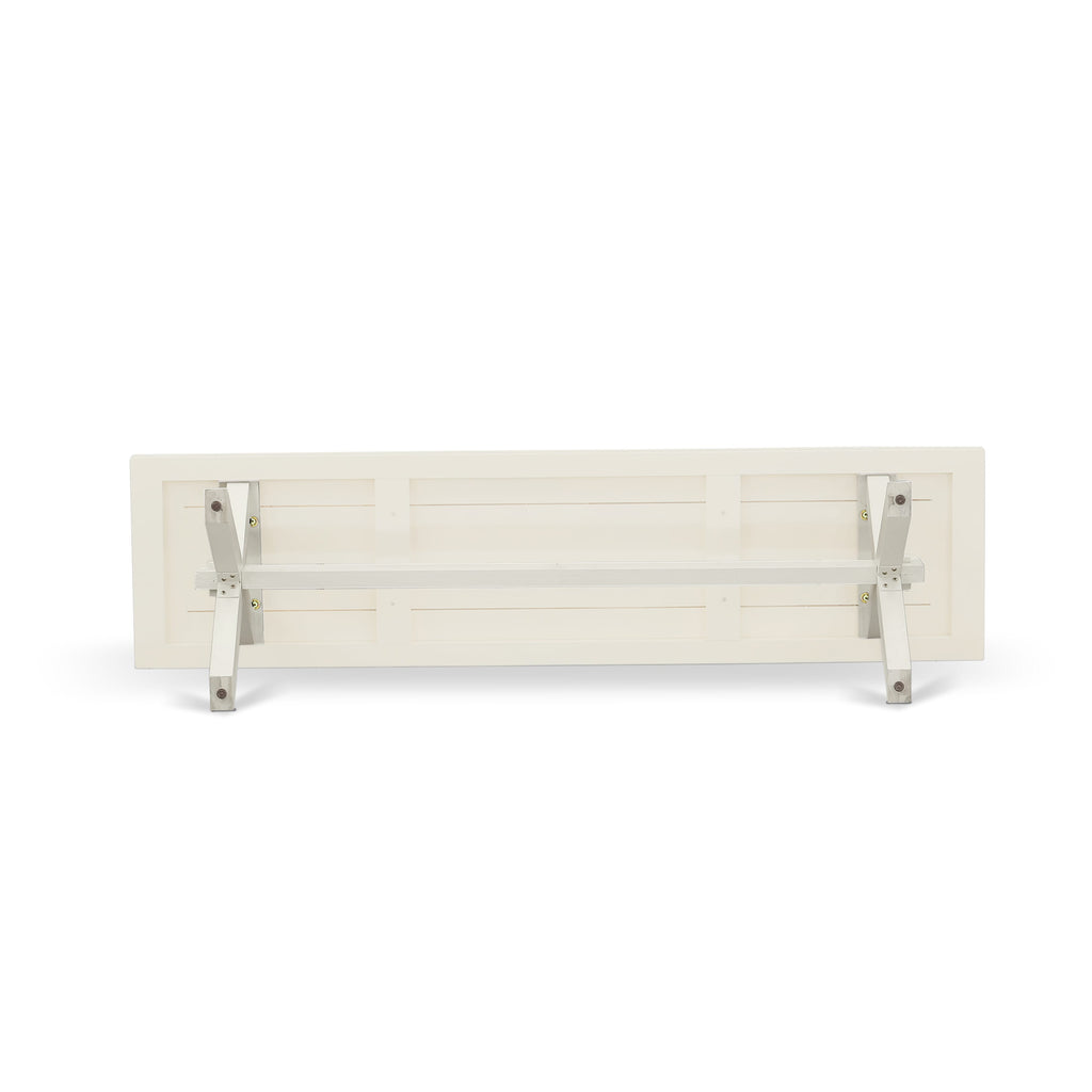 Juego de mesa de comedor de madera de 6 piezas East West Furniture con asiento de tela de lino y respaldo capitoné con botones. Sillas de cocina.