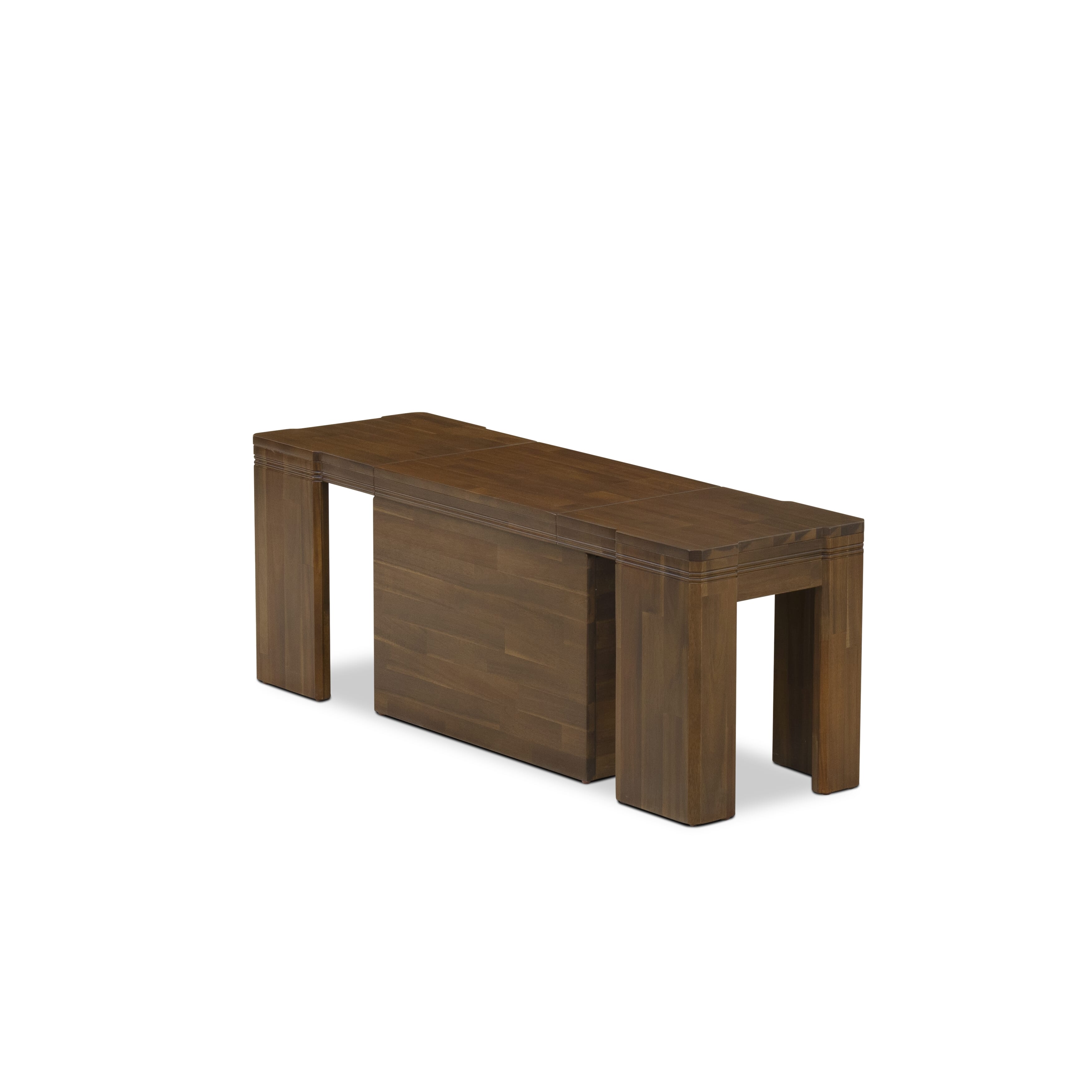 XTB-AWA-W - Extendable Dining Bench, Antique Walnut.