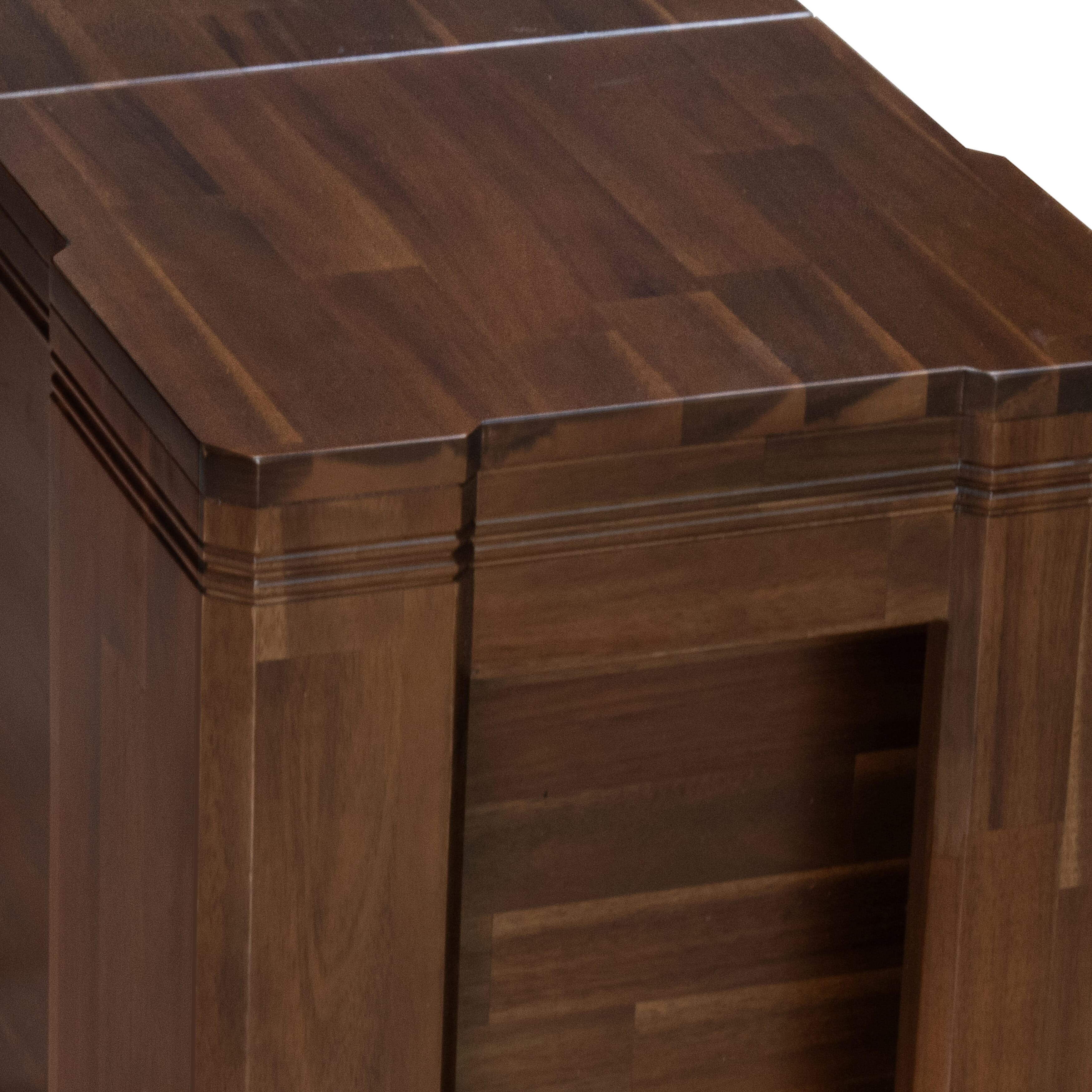 XTB-AWA-W - Extendable Dining Bench, Antique Walnut.