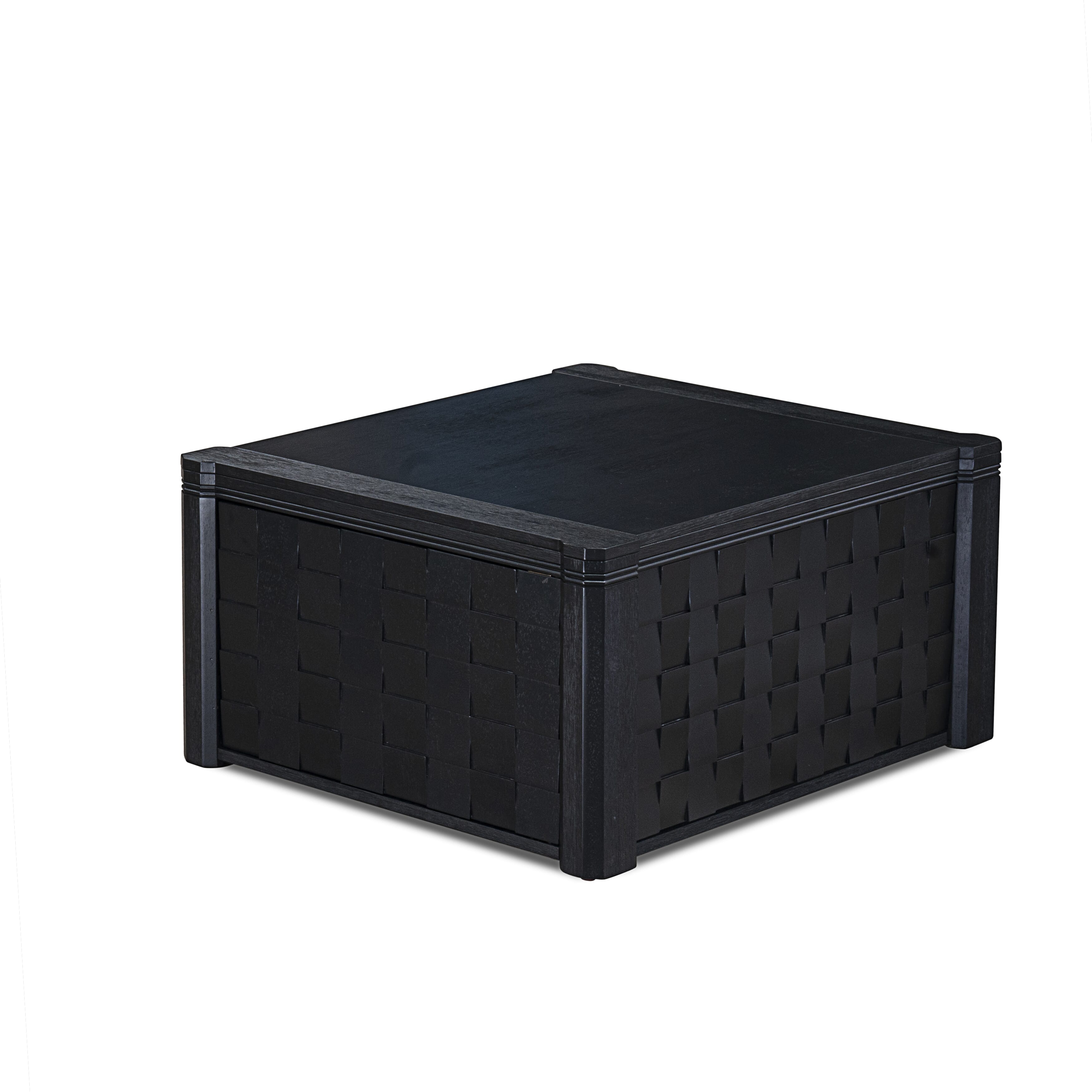 XtenCzar Coffee Table - Rectangular  42x28x19 - Wirebrushed Black Finish