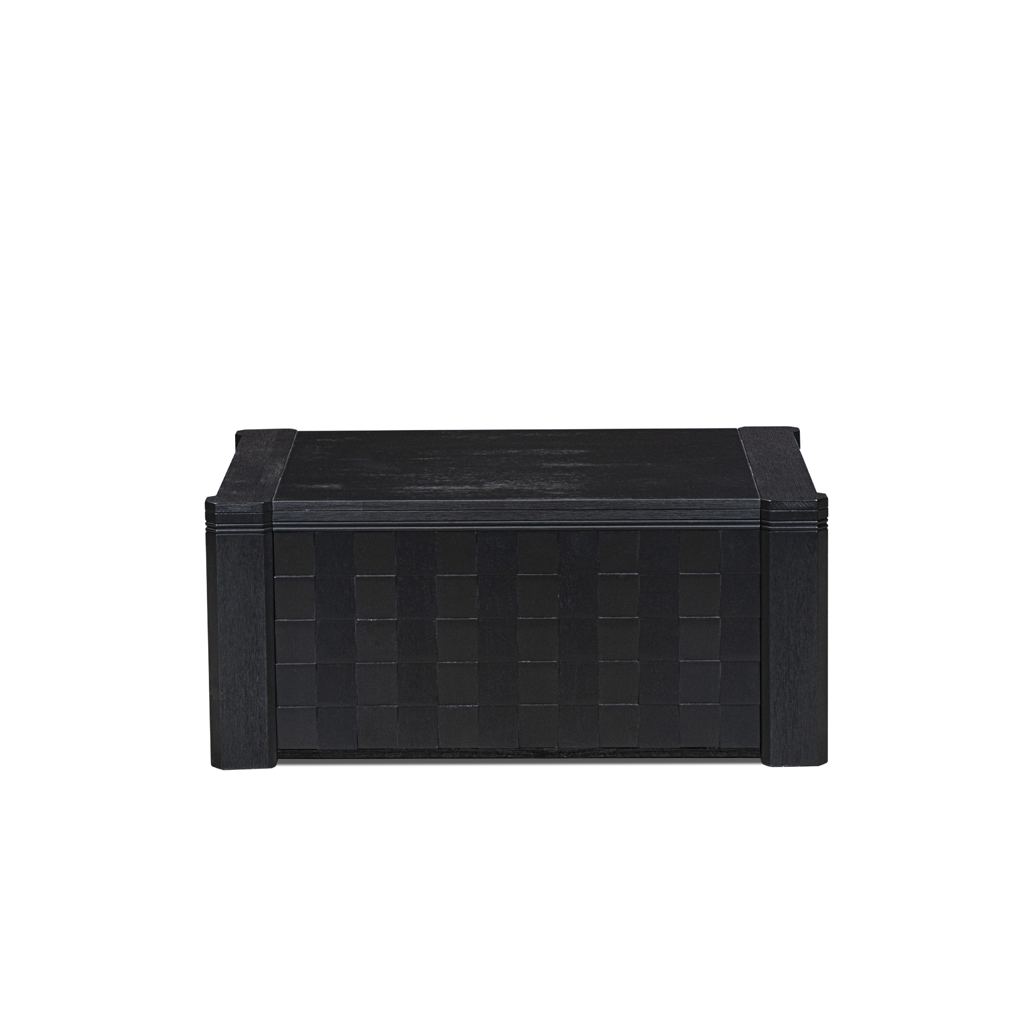 XtenCzar Coffee Table - Rectangular  42x28x19 - Wirebrushed Black Finish