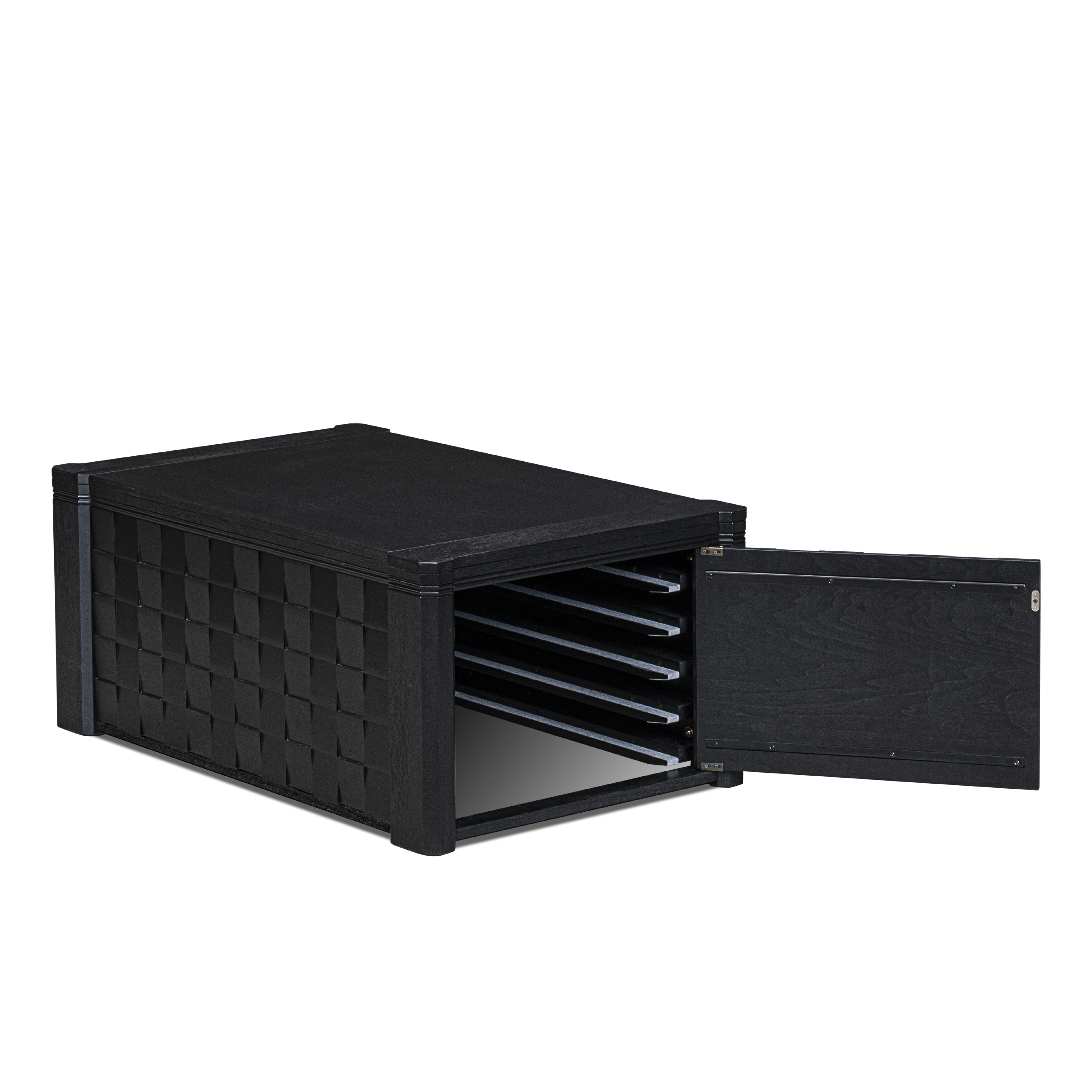 XtenCzar Coffee Table - Rectangular  42x28x19 - Wirebrushed Black Finish