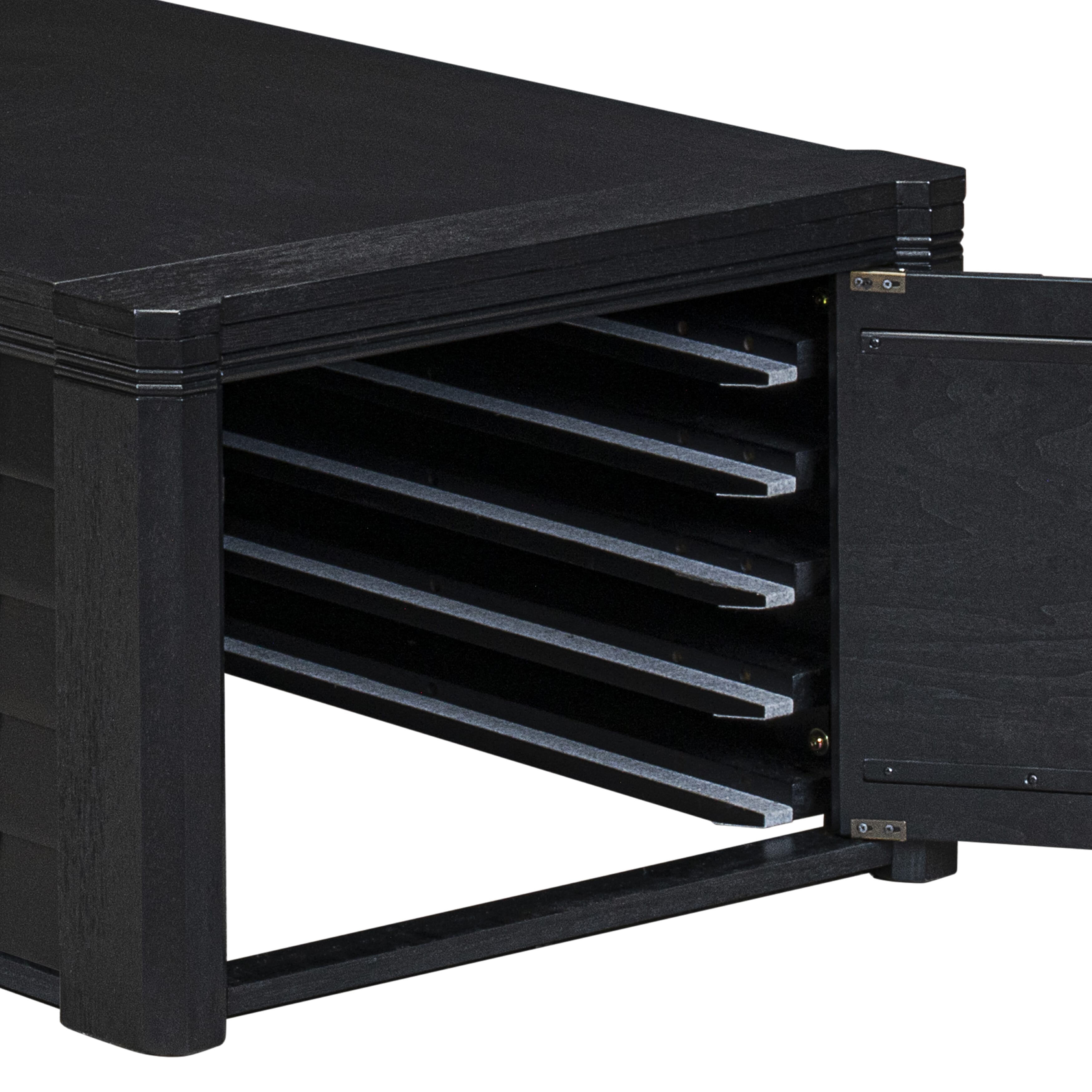XtenCzar Coffee Table - Rectangular  42x28x19 - Wirebrushed Black Finish