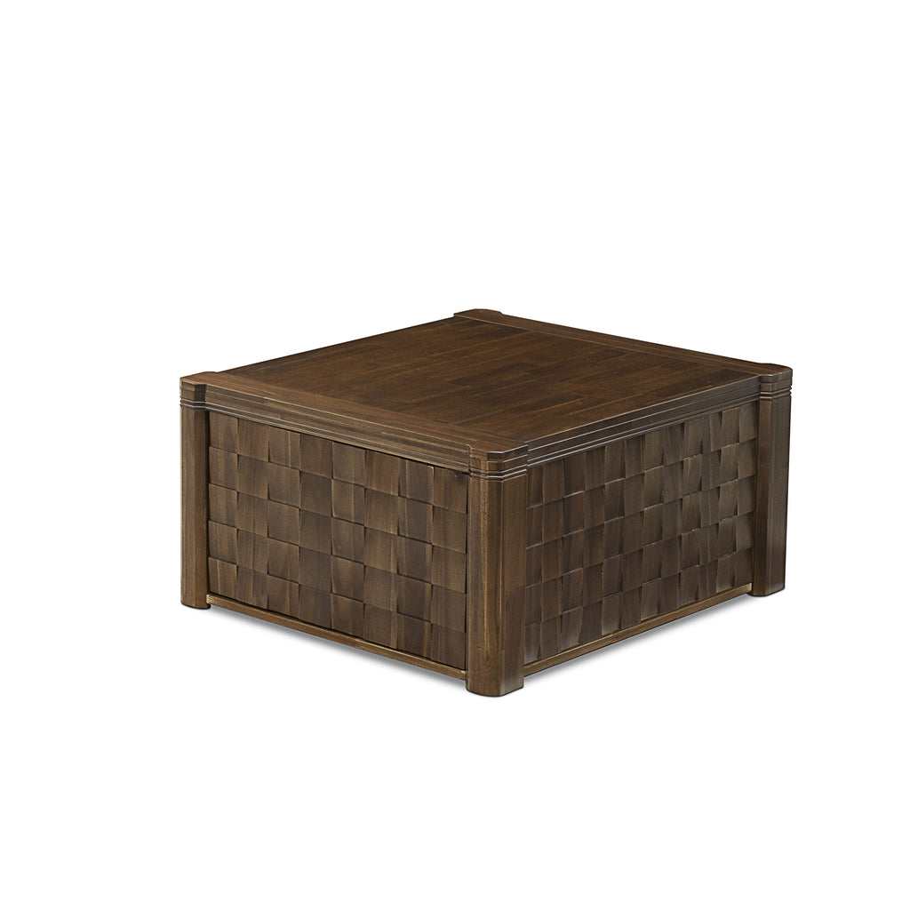 Luxe by East West Furniture X12EL-0C8-05-14 Pieces Extendable Dining Set Includes a Rectangle Kitchen Table