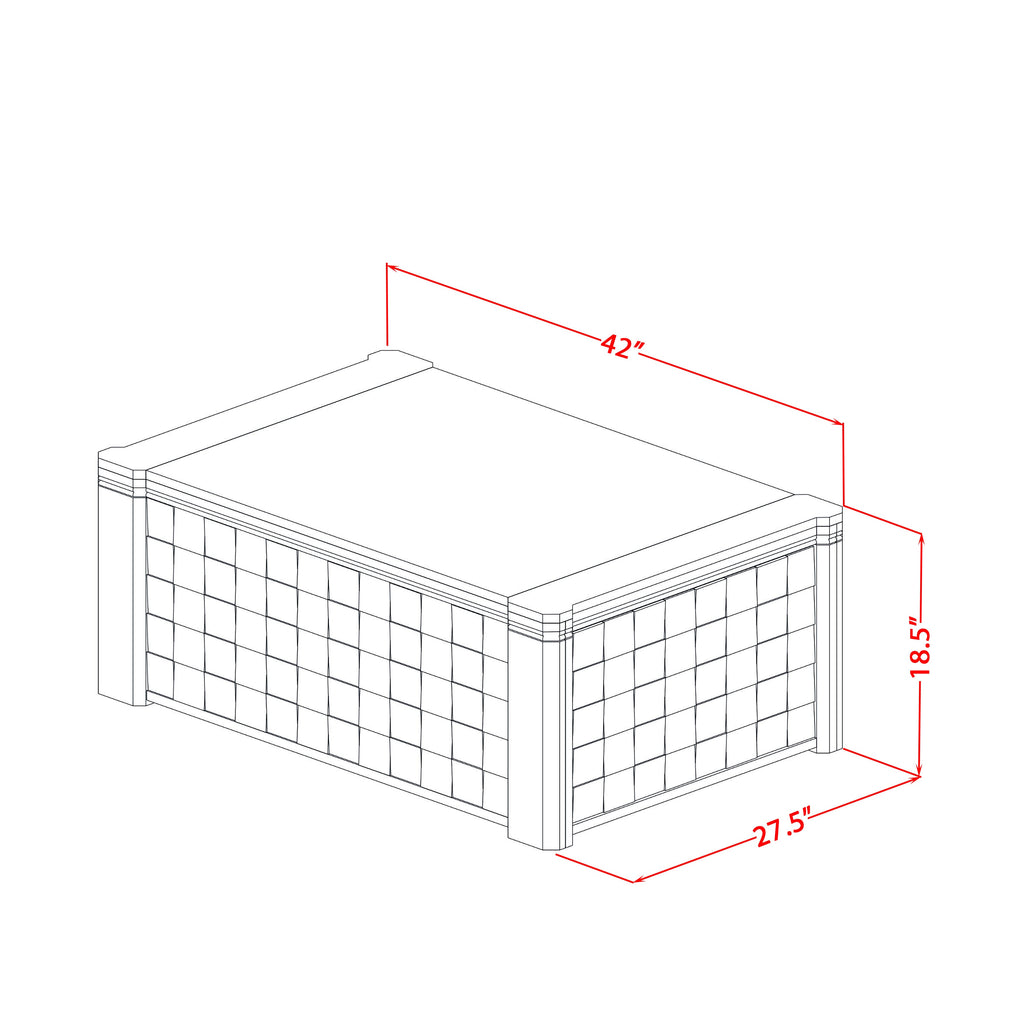 Juego de comedor extensible Luxe by East West Furniture X12VE-0C8-05-14 piezas que incluye una mesa de cocina rectangular