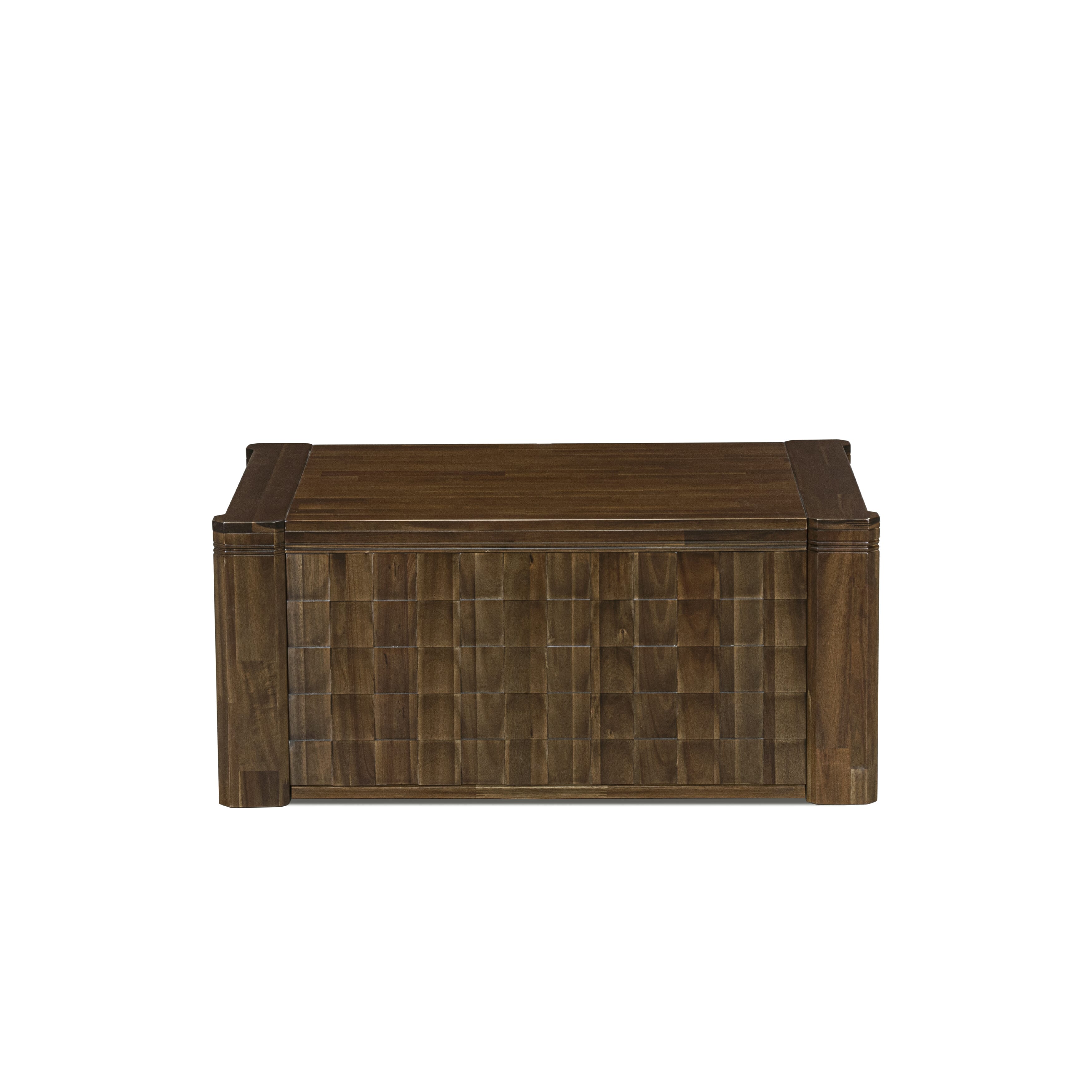 XtenCzar Coffee Table - Rectangular 42x28x19 - Antique Walnut Finish