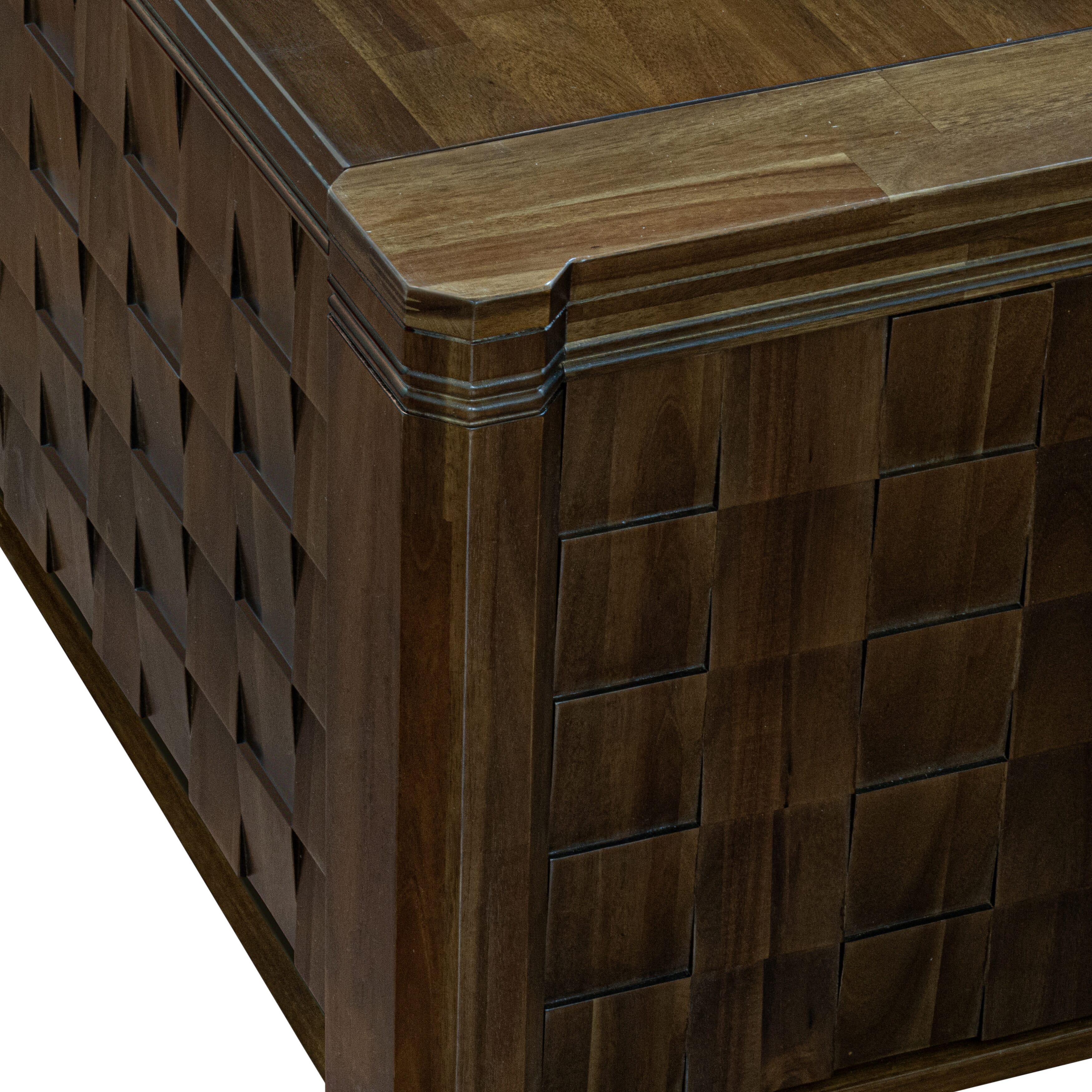 Luxe East West Furniture X0000-0C8-00 2-piece Mid-Century Dining Table Set of a consists Rectangular Modern Dining Table with Coffee Table, Antique Walnut.