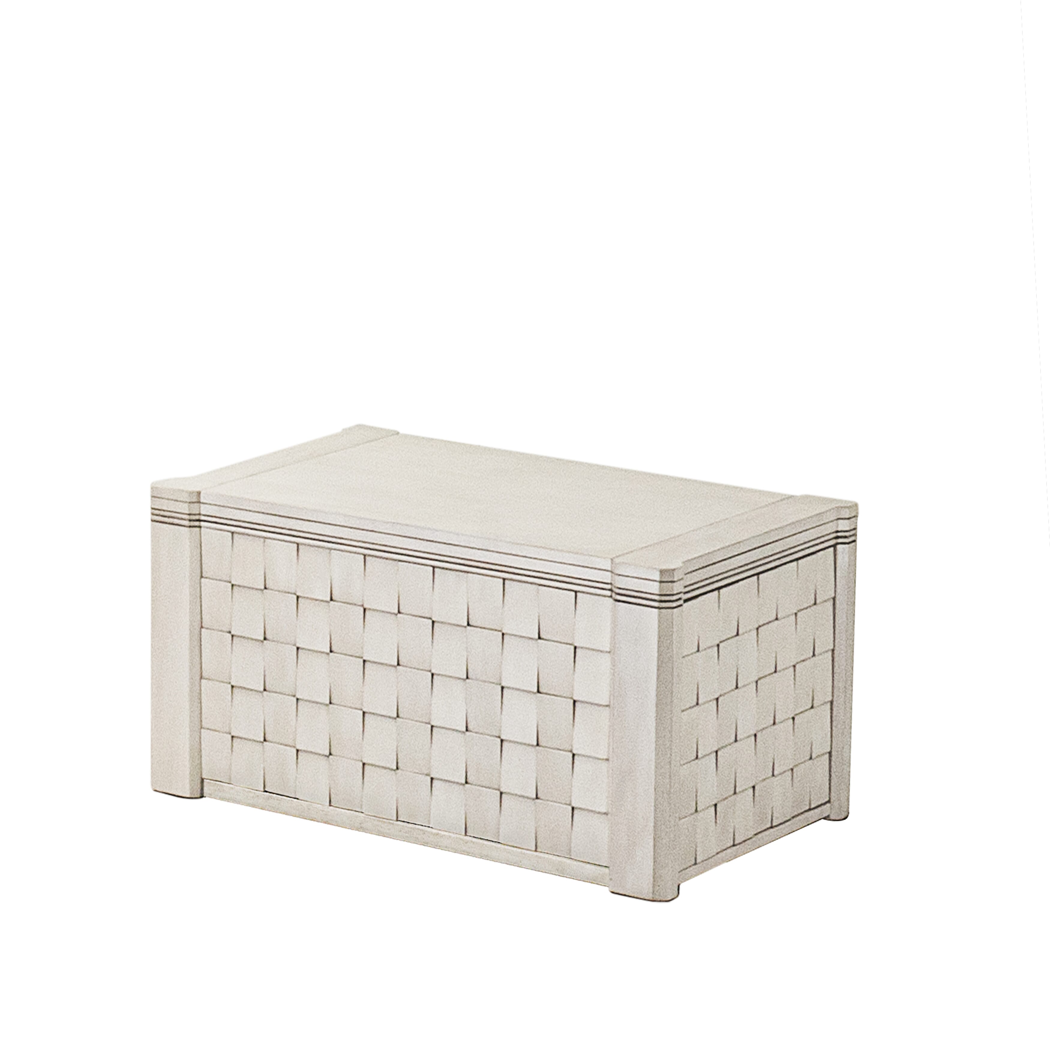XtenCzar Coffee Table - Rectangular  42x28x19 - Antique White Finish