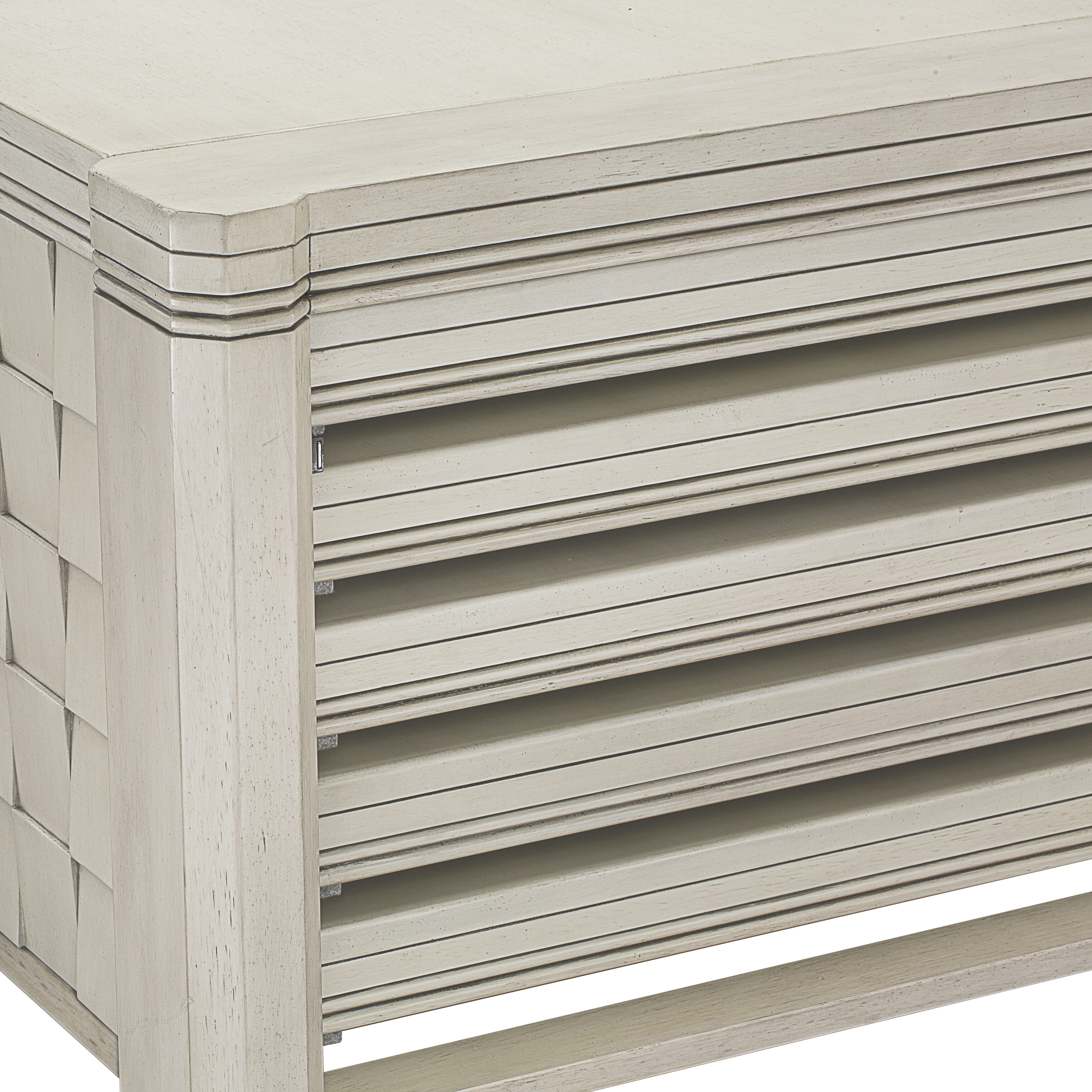 XtenCzar Coffee Table - Rectangular  42x28x19 - Antique White Finish