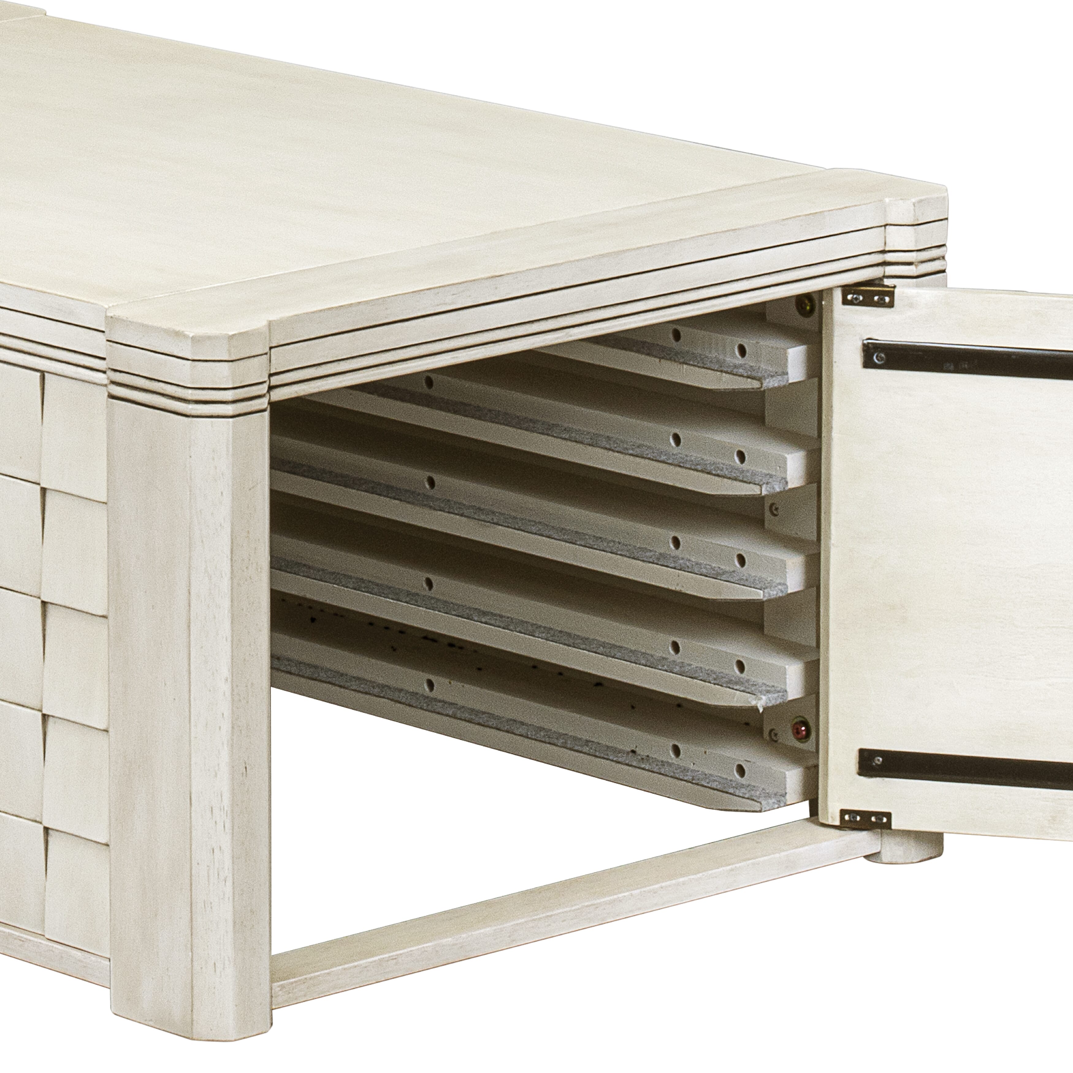 XtenCzar Coffee Table - Rectangular  42x28x19 - Antique White Finish