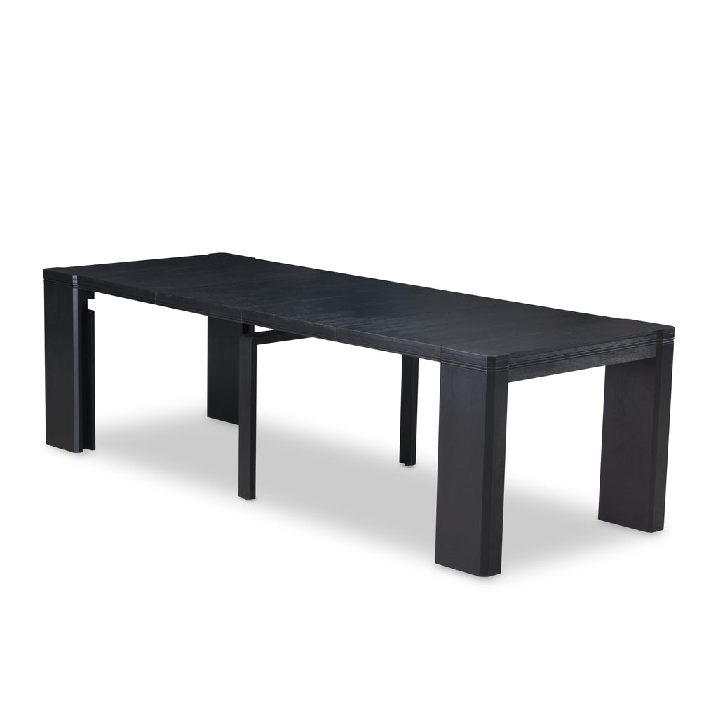 Luxe East West Furniture X07GA-B06-50 9-piece Dining Room Table Set a Rectangular Dining Table and a wooden Bench and 7 Dark Gotham Grey Linen Fabric Kitchen Chair